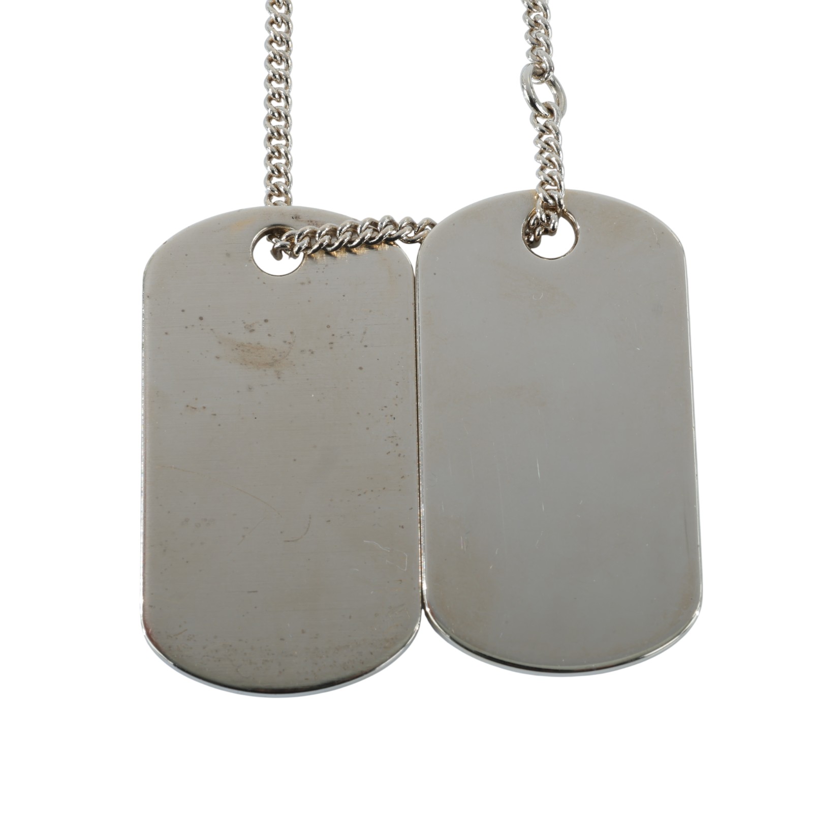 香奈兒 CHANEL CC 軍牌 項鍊 B20P 金水鑽雙鐵牌項鍊 原廠盒子