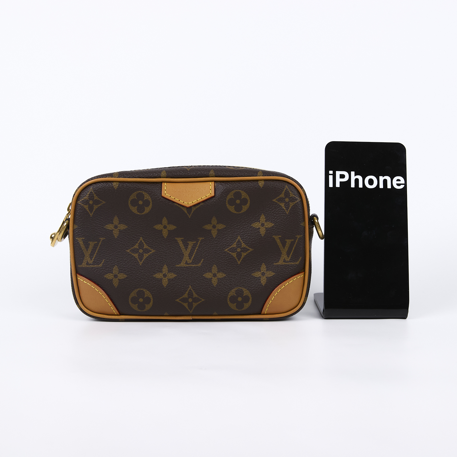 路易威登 LOUIS VUITTON Trocadéro 可穿戴式錢包 斜背包 M14058 晶片款 棕原花Trocadéro系列相機包 防塵袋