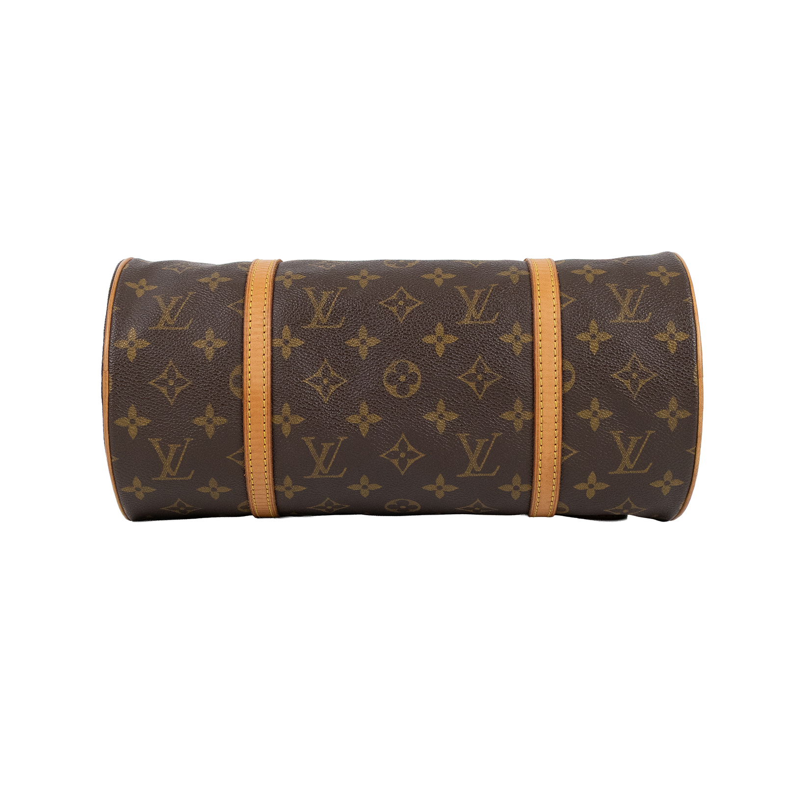 路易威登 LOUIS VUITTON Papillon 30原花 圓筒手提包 M51385 棕原花圓筒子母包 內袋