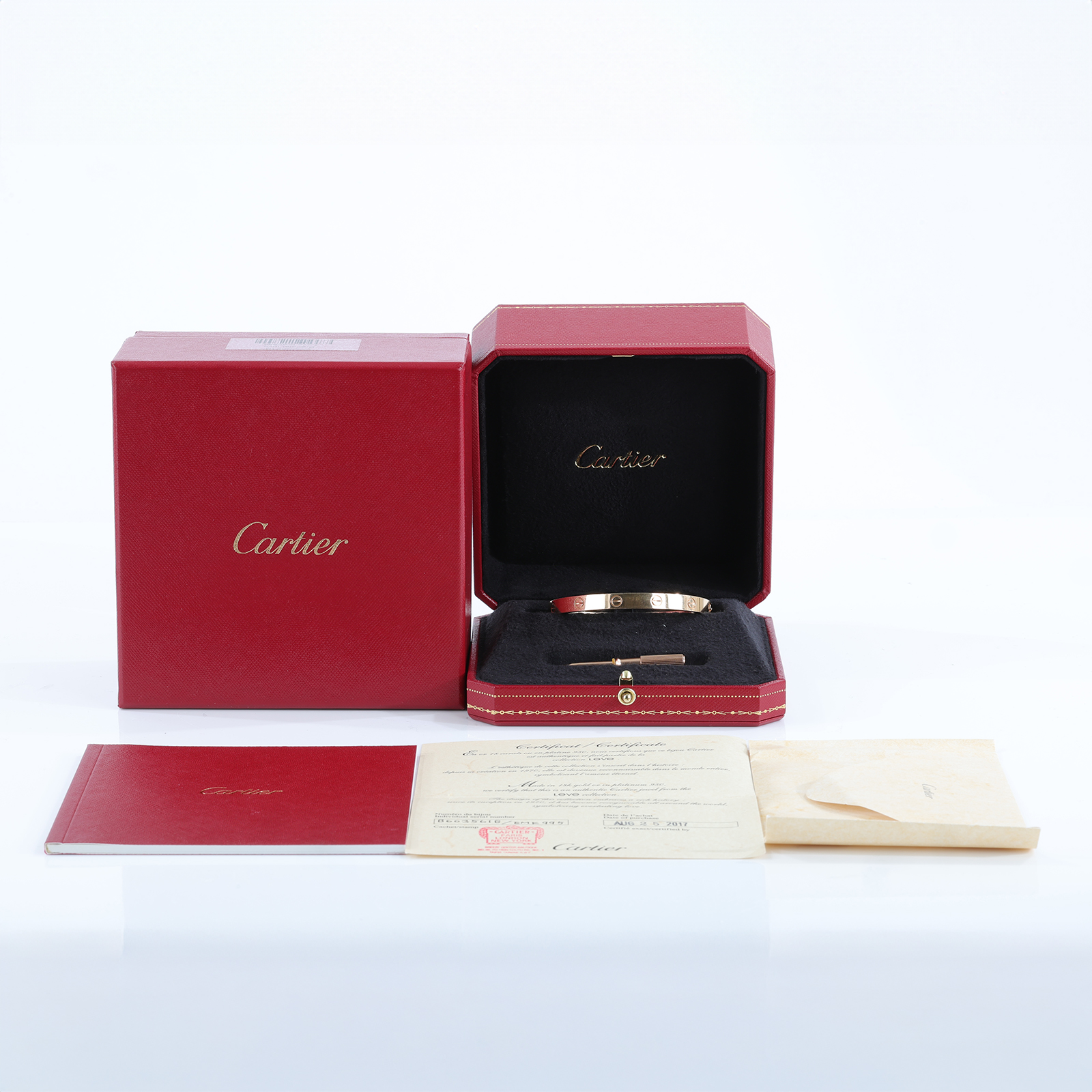 卡地亞 CARTIER LOVE手環 B6035618 RG LOVE手環 原廠盒子/保證卡/螺絲起子