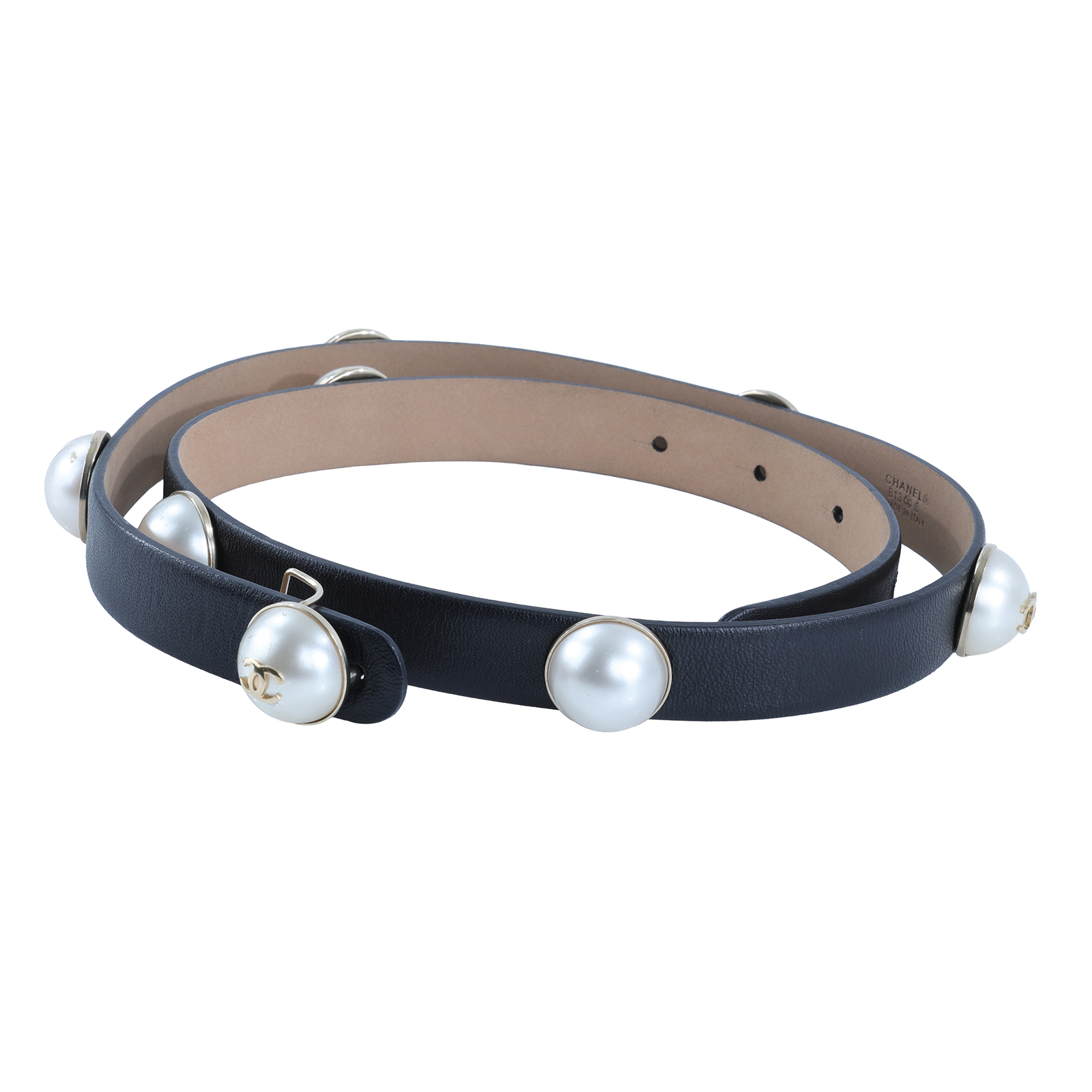 香奈兒 CHANEL 仿珍珠 腰帶  珍珠皮帶 無附屬品
