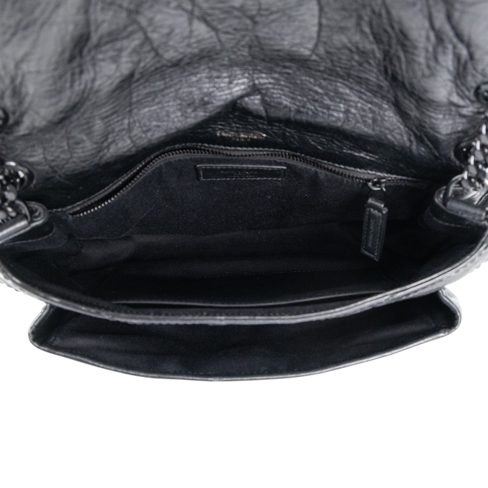 聖羅蘭 YSL SAINT LAURENT Niki 復古皮革 中型手袋 6331840EN08 黑SO BLACK NIKI 中號 無附屬品