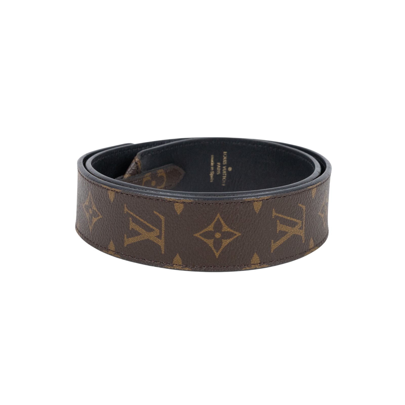 路易威登 LOUIS VUITTON Monogram 肩背帶 黑色 J02288 原花背帶 原廠盒子