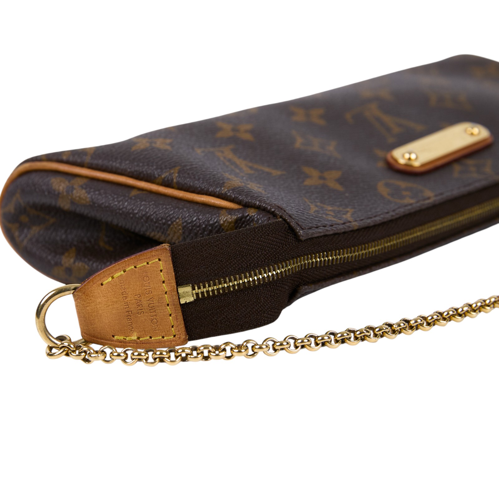 路易威登 LOUIS VUITTON Eva 經典帆布 鍊帶 小肩包 M95567 原花EVA 無附屬品