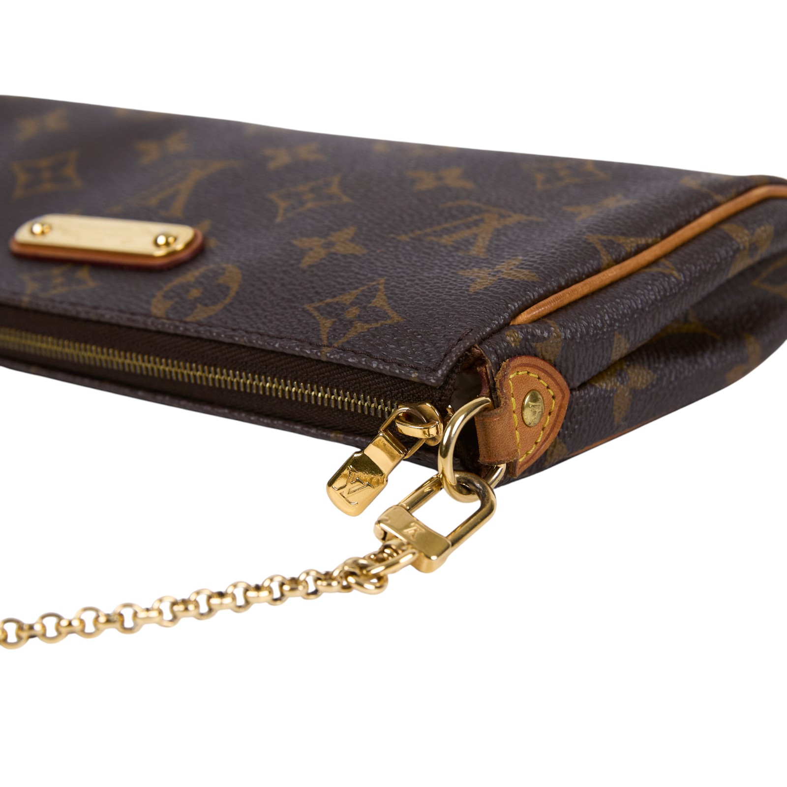 路易威登 LOUIS VUITTON Eva 經典帆布 鍊帶 小肩包 M95567 原花EVA 無附屬品