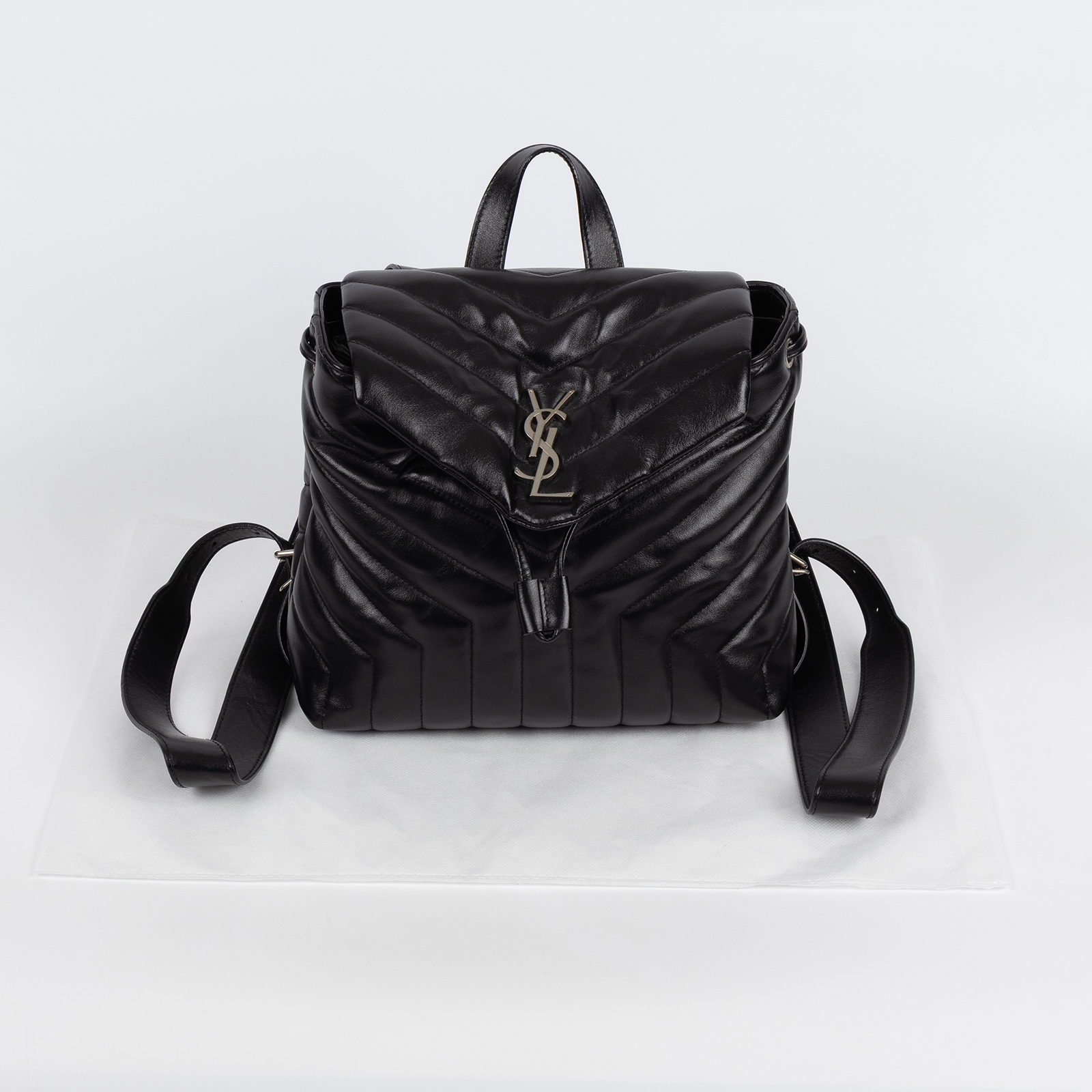 聖羅蘭 YSL SAINT LAURENT LouLou 後背包 銀色五金 487220DV706  LOULOU後背包 無附屬品