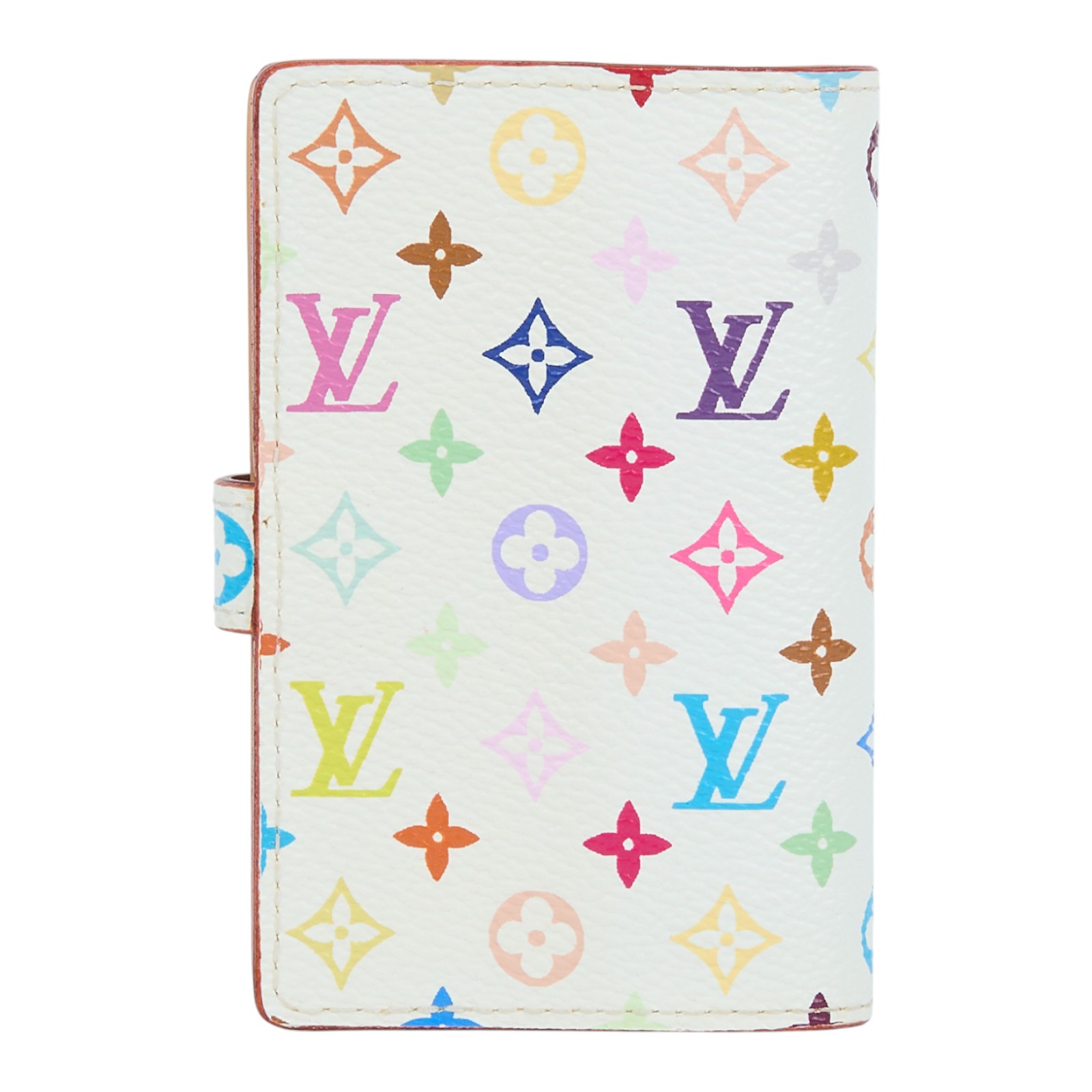 路易威登 LOUIS VUITTON Monogram Multicolor 記事本 封套 M92653 白彩卡片套 無附屬品
