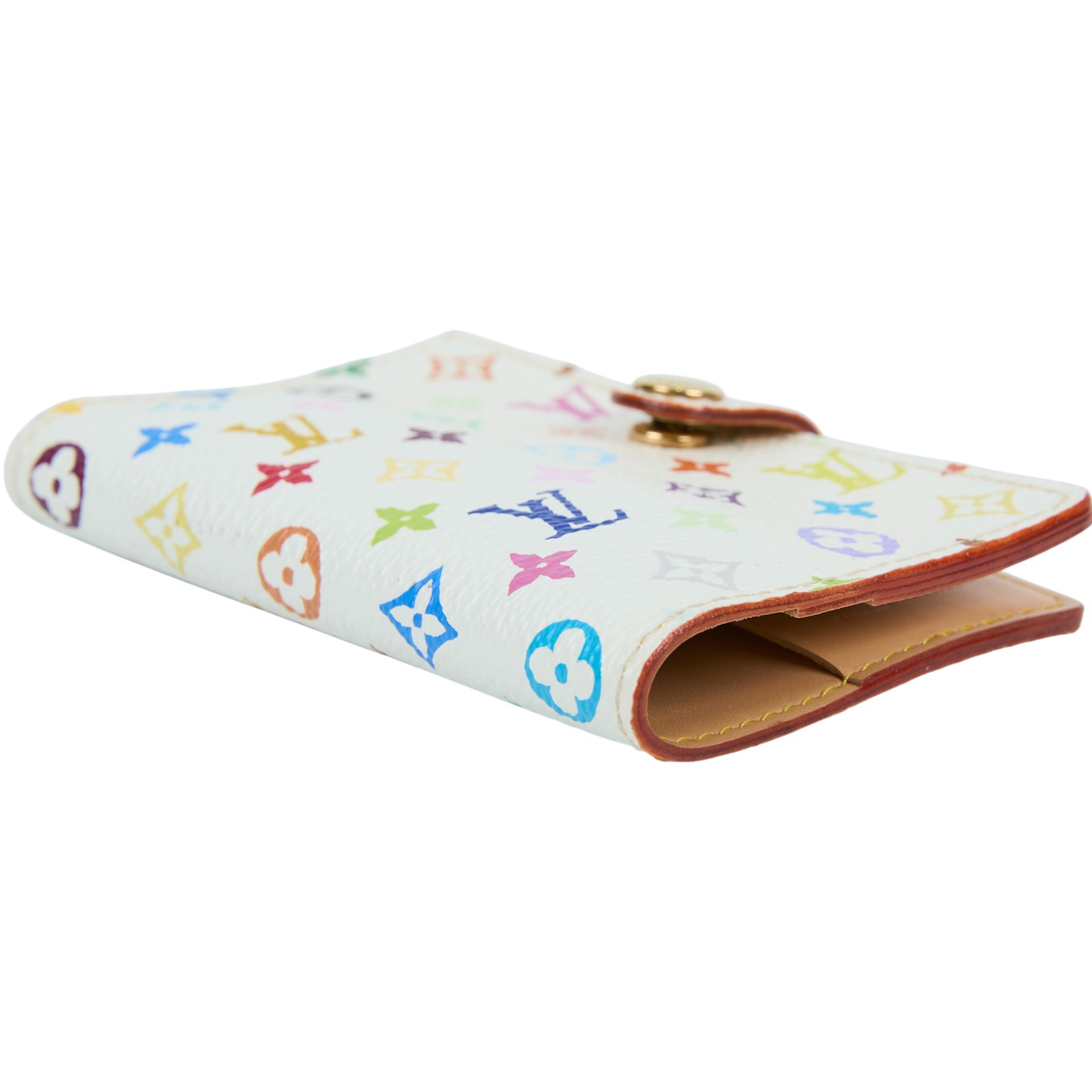 路易威登 LOUIS VUITTON Monogram Multicolor 記事本 封套 M92653 白彩卡片套 無附屬品