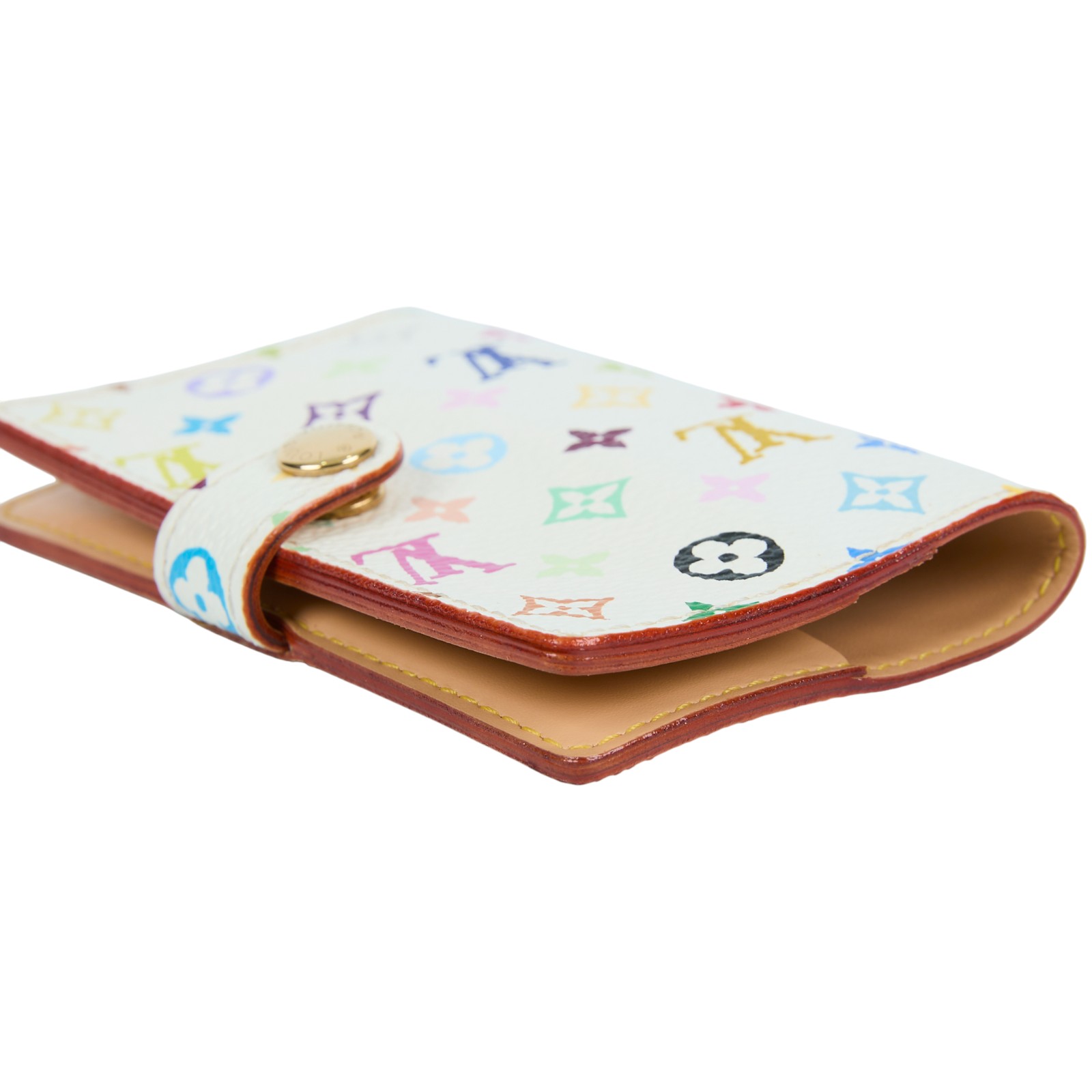路易威登 LOUIS VUITTON Monogram Multicolor 記事本 封套 M92653 白彩卡片套 無附屬品
