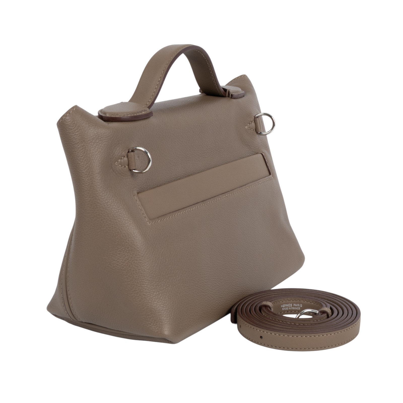 愛馬仕 Hermes 24/24 21 Mini 手提包 大象灰 H082153CKBH / W刻 24/24 大象灰 銀扣 原廠盒子/購買證明/防塵袋