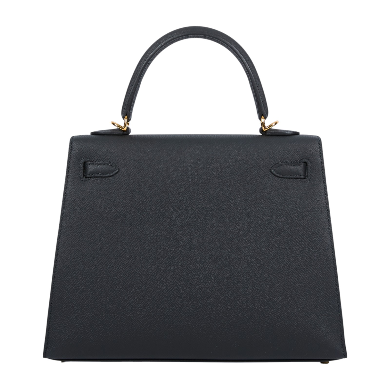 愛馬仕 Hermes Kelly Bag 凱莉包 25 黑色 金色五金 H038416CC89 /  原廠盒子/購買證明/防塵袋/雨衣/鎖組