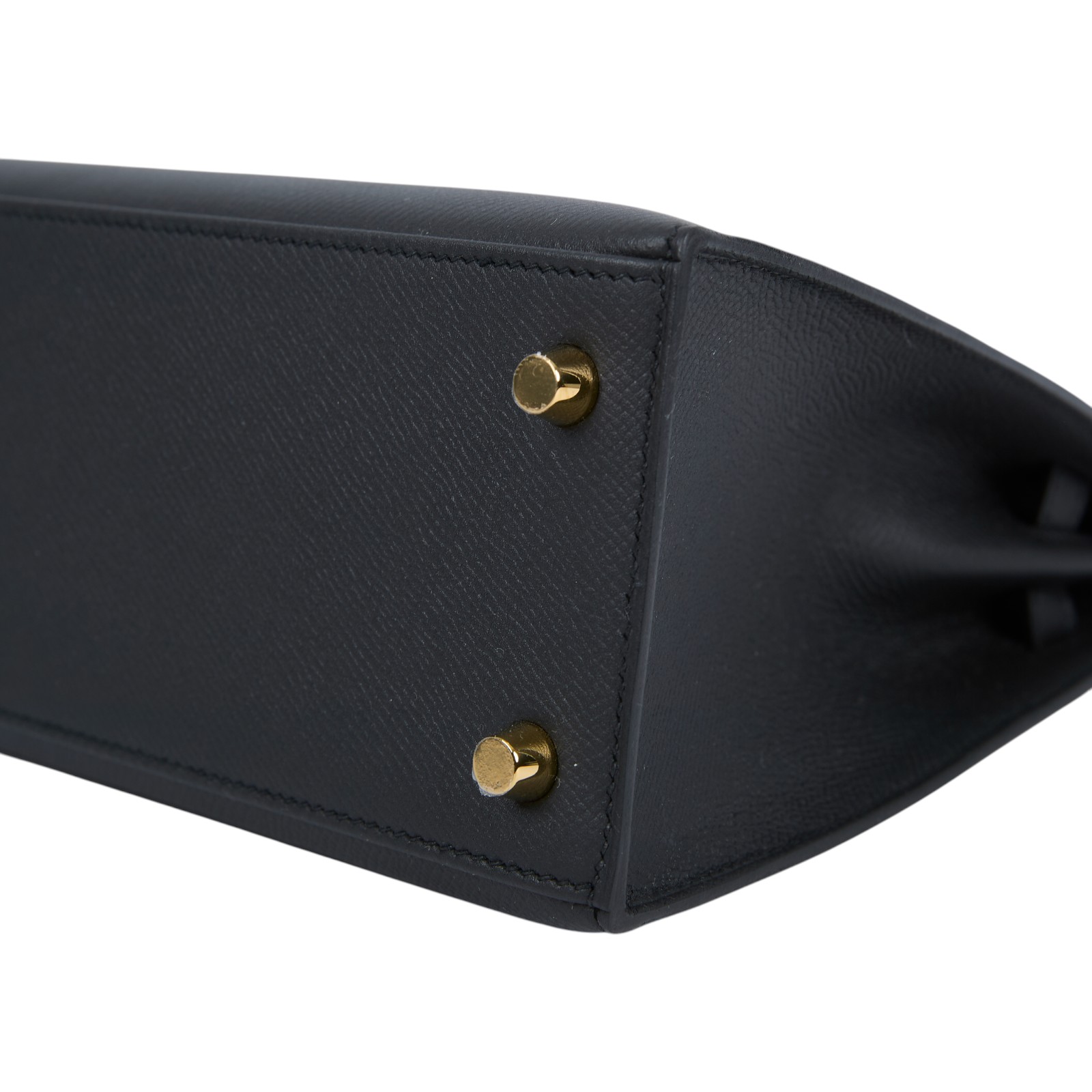 愛馬仕 Hermes Kelly Bag 凱莉包 25 黑色 金色五金 H038416CC89 /  原廠盒子/購買證明/防塵袋/雨衣/鎖組