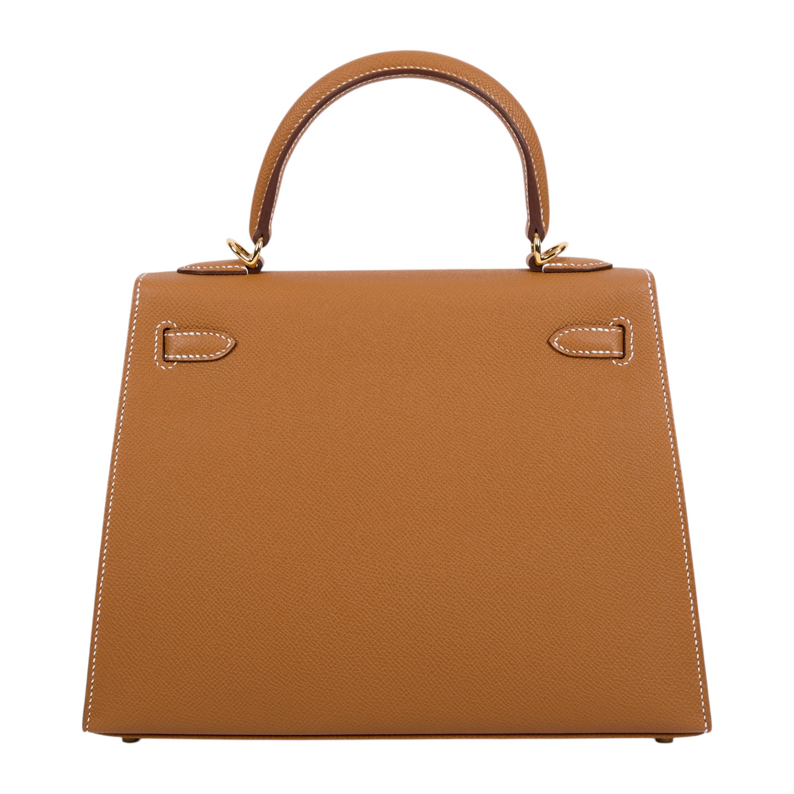 愛馬仕 Hermes Kelly Bag 凱莉包 25 金棕 金色五金 H038416CC37 /  原廠盒子/購買證明/防塵袋/鎖組
