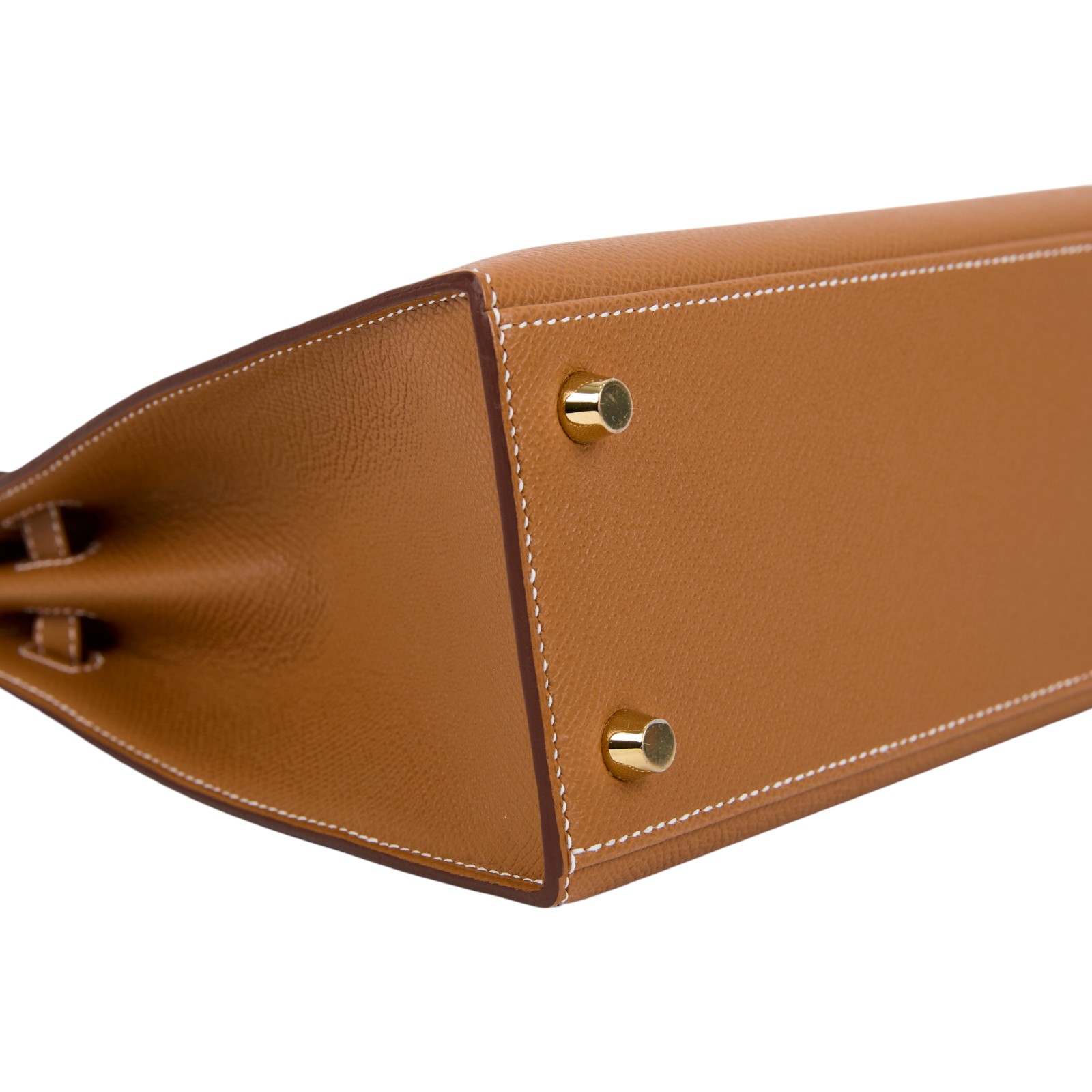 愛馬仕 Hermes Kelly Bag 凱莉包 25 金棕 金色五金 H038416CC37 /  原廠盒子/購買證明/防塵袋/鎖組