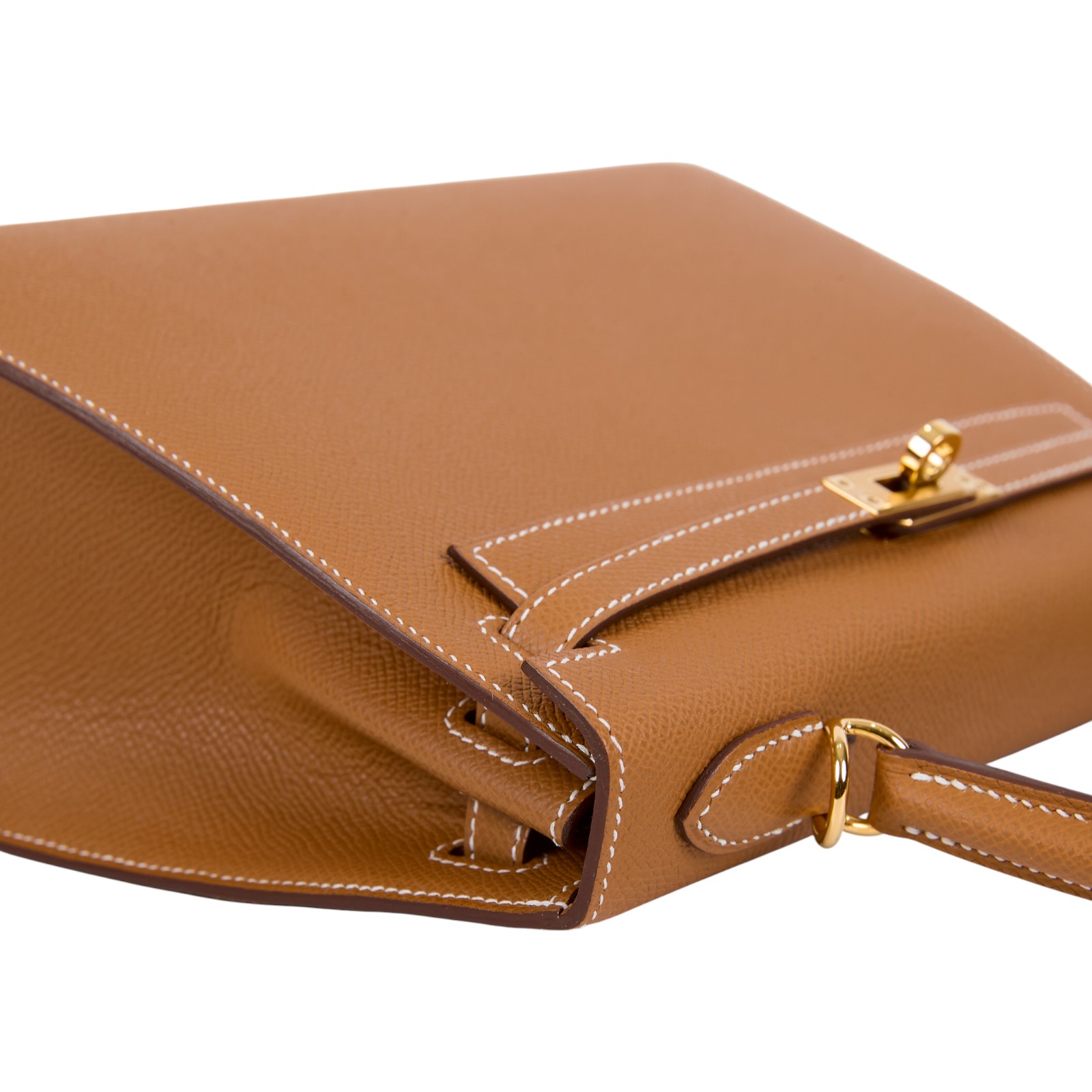 愛馬仕 Hermes Kelly Bag 凱莉包 25 金棕 金色五金 H038416CC37 /  原廠盒子/購買證明/防塵袋/鎖組