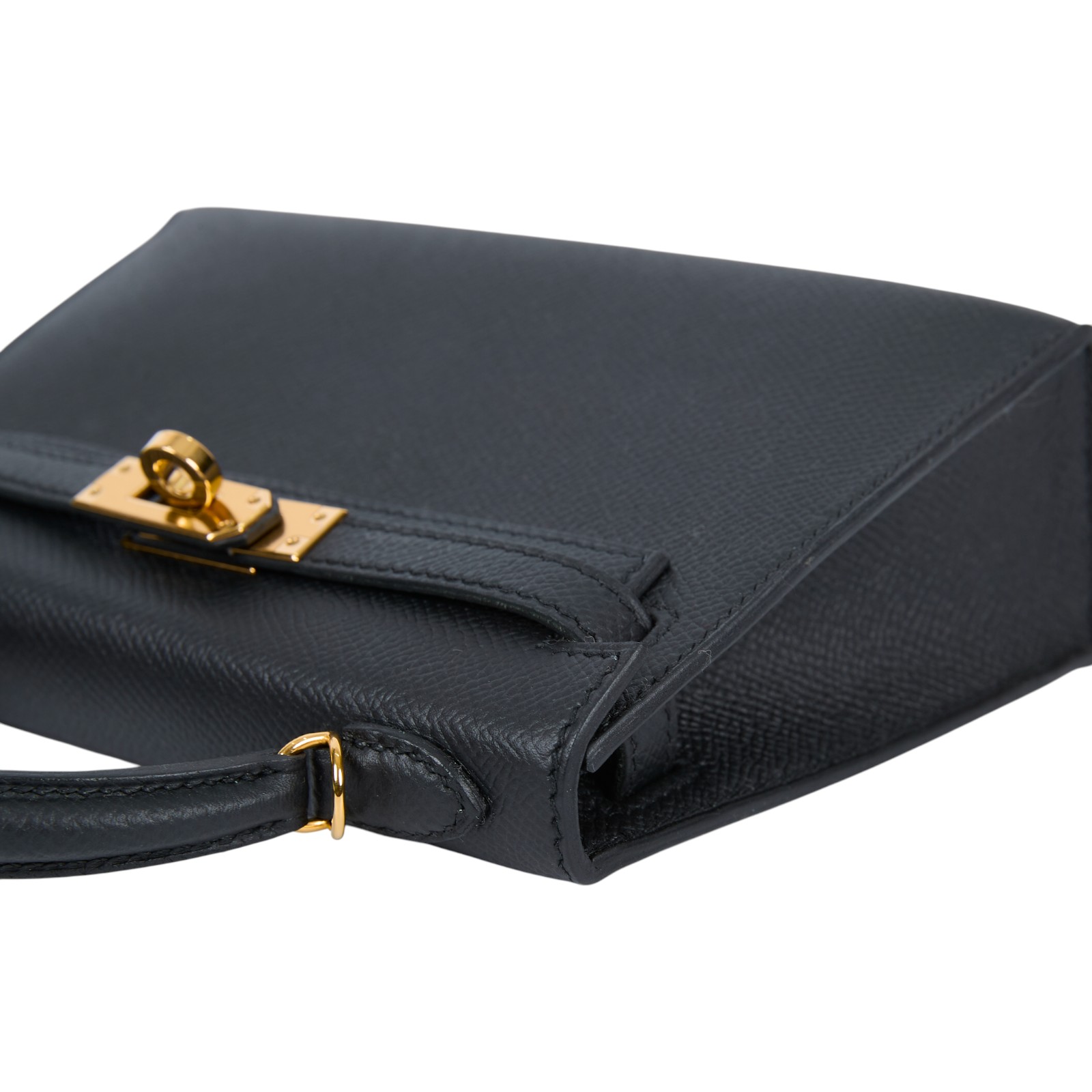 愛馬仕 Hermes Kelly Bag 凱莉包 mini II 金色五金 黑色 H071302CC89 /H071302CC 89  原廠盒子/購買證明/防塵袋