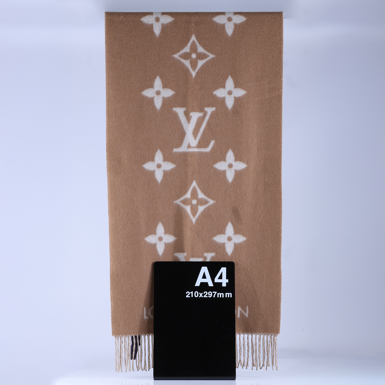 路易威登 LOUIS VUITTON REYKJAVIK 圍巾 M78123 咖啡色雙面原花圍巾 無附屬品