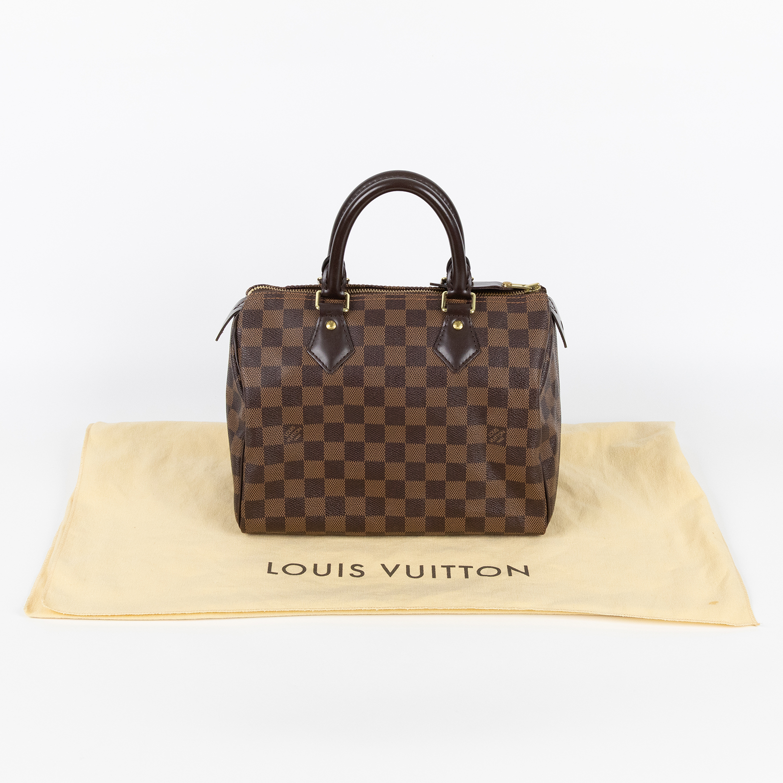 路易威登 LOUIS VUITTON Speedy 25棕棋盤 手提波士頓包 N41365 棕棋盤格SPEEDY 25 防塵袋