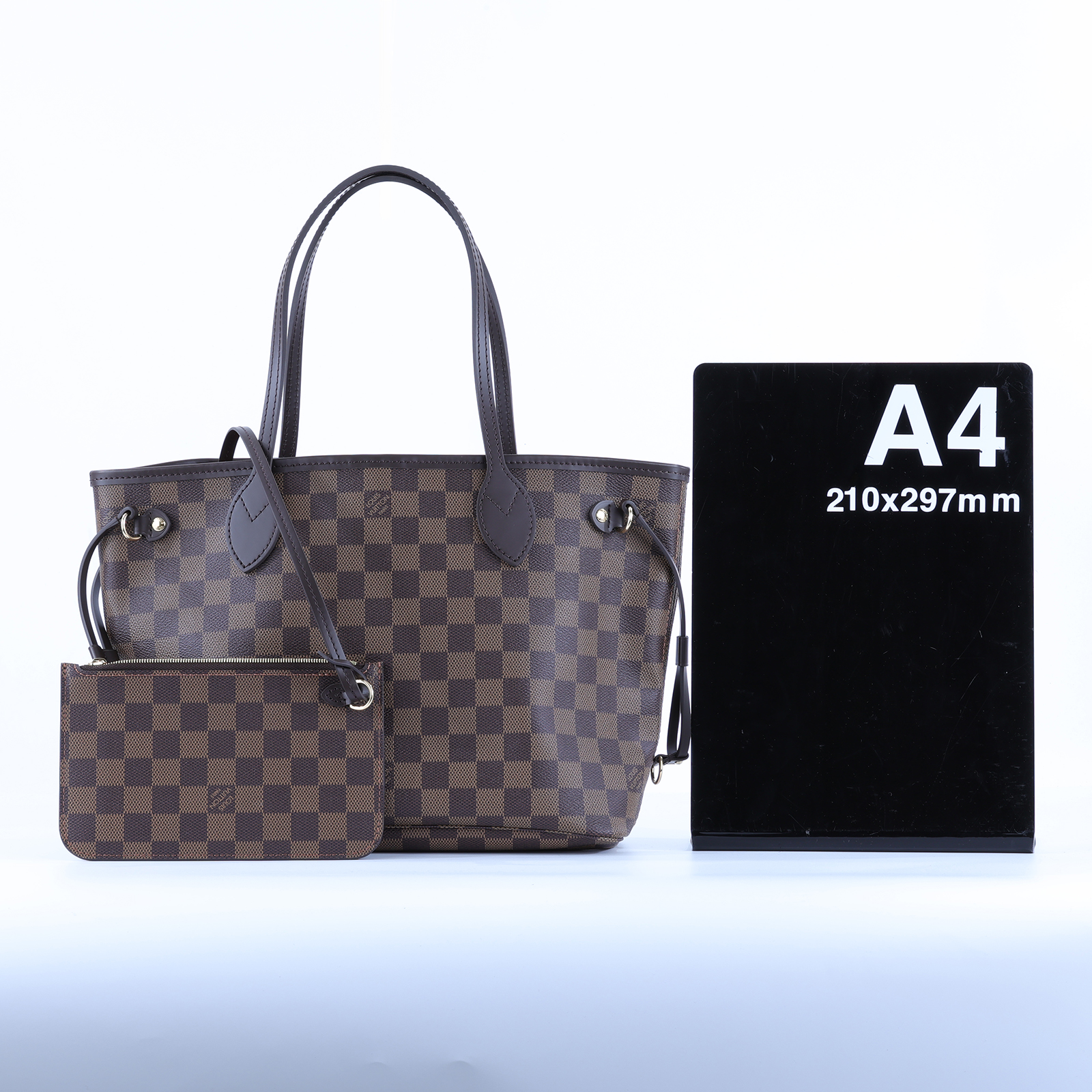 路易威登 LOUIS VUITTON Neverfull PM 托特包 N40600 晶片款 棋盤Neverfull PM 防塵袋