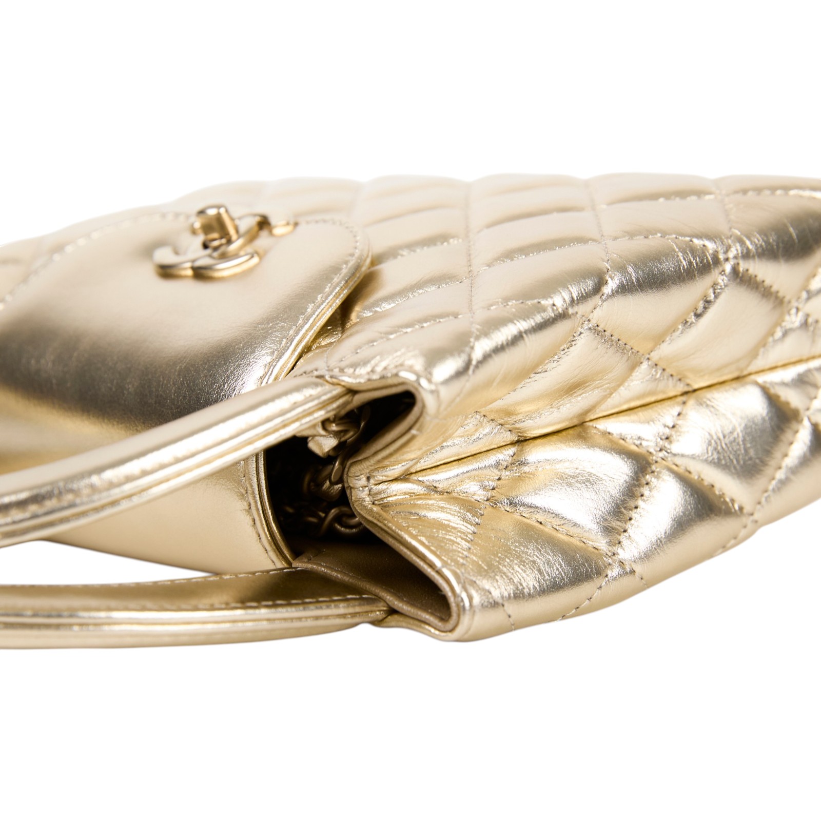 香奈兒 CHANEL Kelly Nano 手提 斜背包 AS4416 晶片款 金色KELLY 小號 防塵袋/原廠盒子