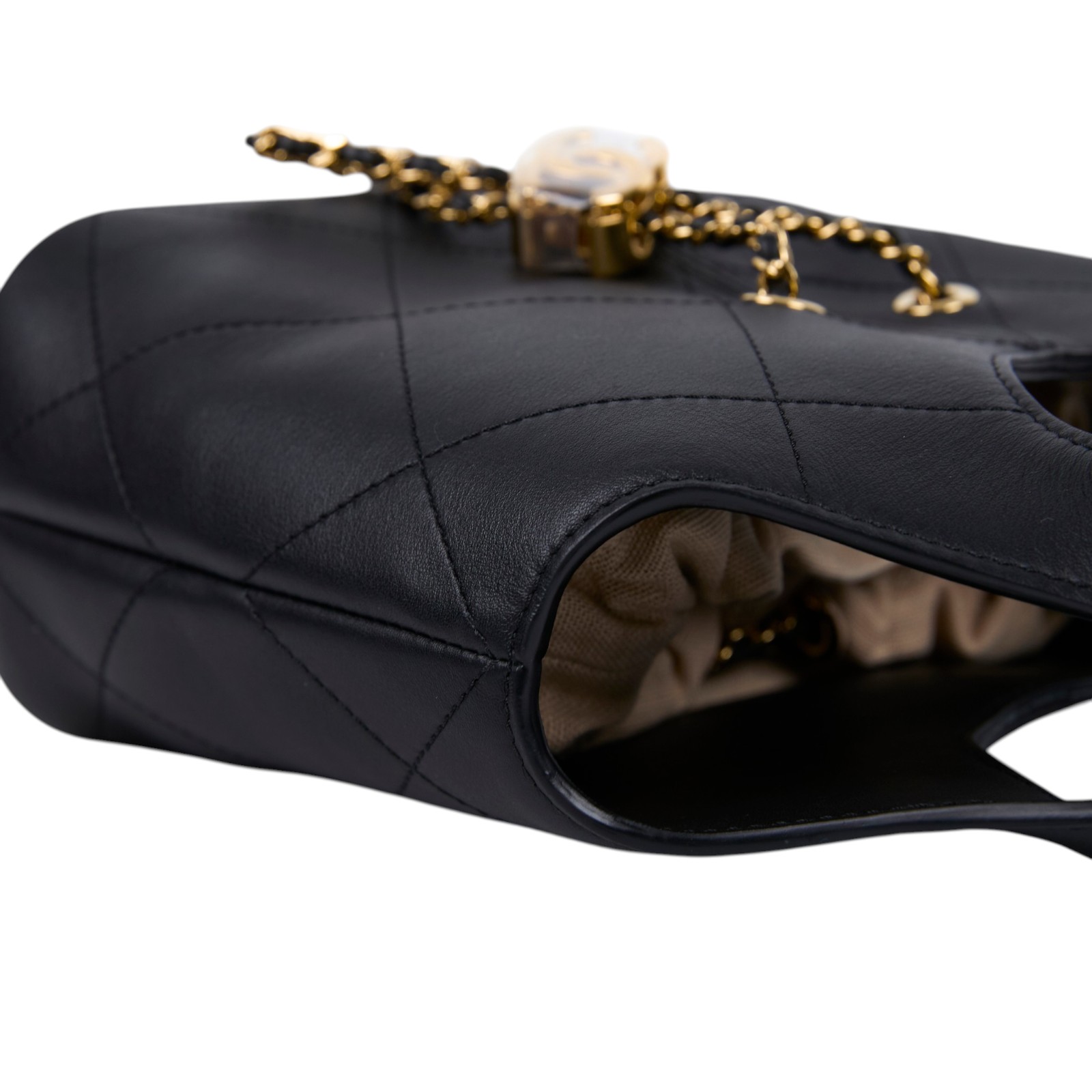 香奈兒 CHANEL 26S 小型 購物包 菜籃子 手提包 AS6132 晶片款 黑抽繩托特 小款 防塵袋/原廠盒子