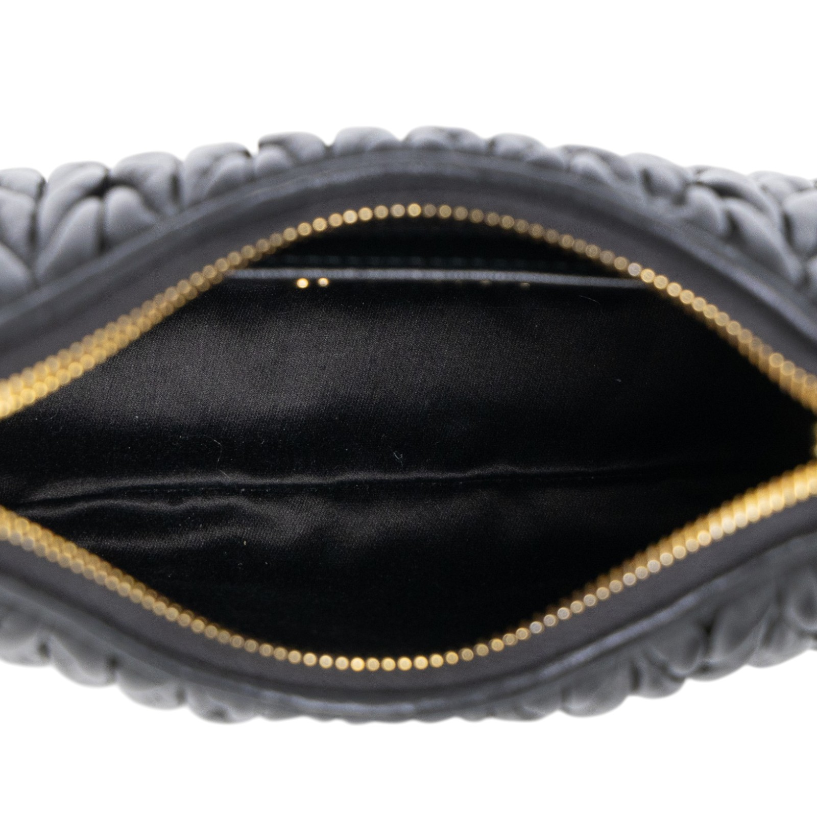 繆繆 MIU MIU Matelasse 納帕軟皮 單肩包 5BH211_N88 黑抓皺Matelassé 2WAY 原廠盒子/防塵袋/保證卡/背帶