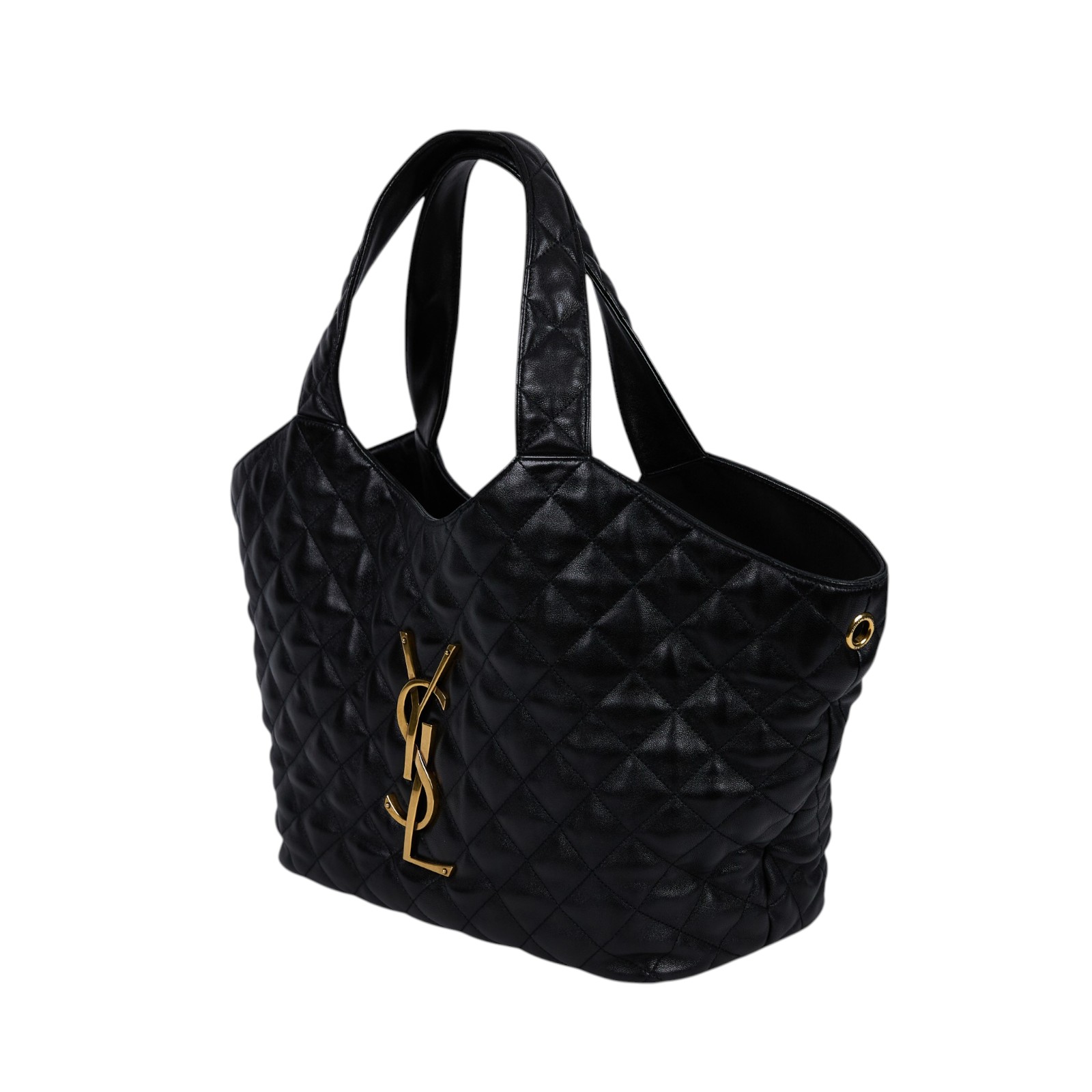 聖羅蘭 YSL SAINT LAURENT Icare 絎縫 納帕皮 中型 手袋 金色五金 858191AAANG ICARE絎縫納帕皮中型手袋 防塵袋