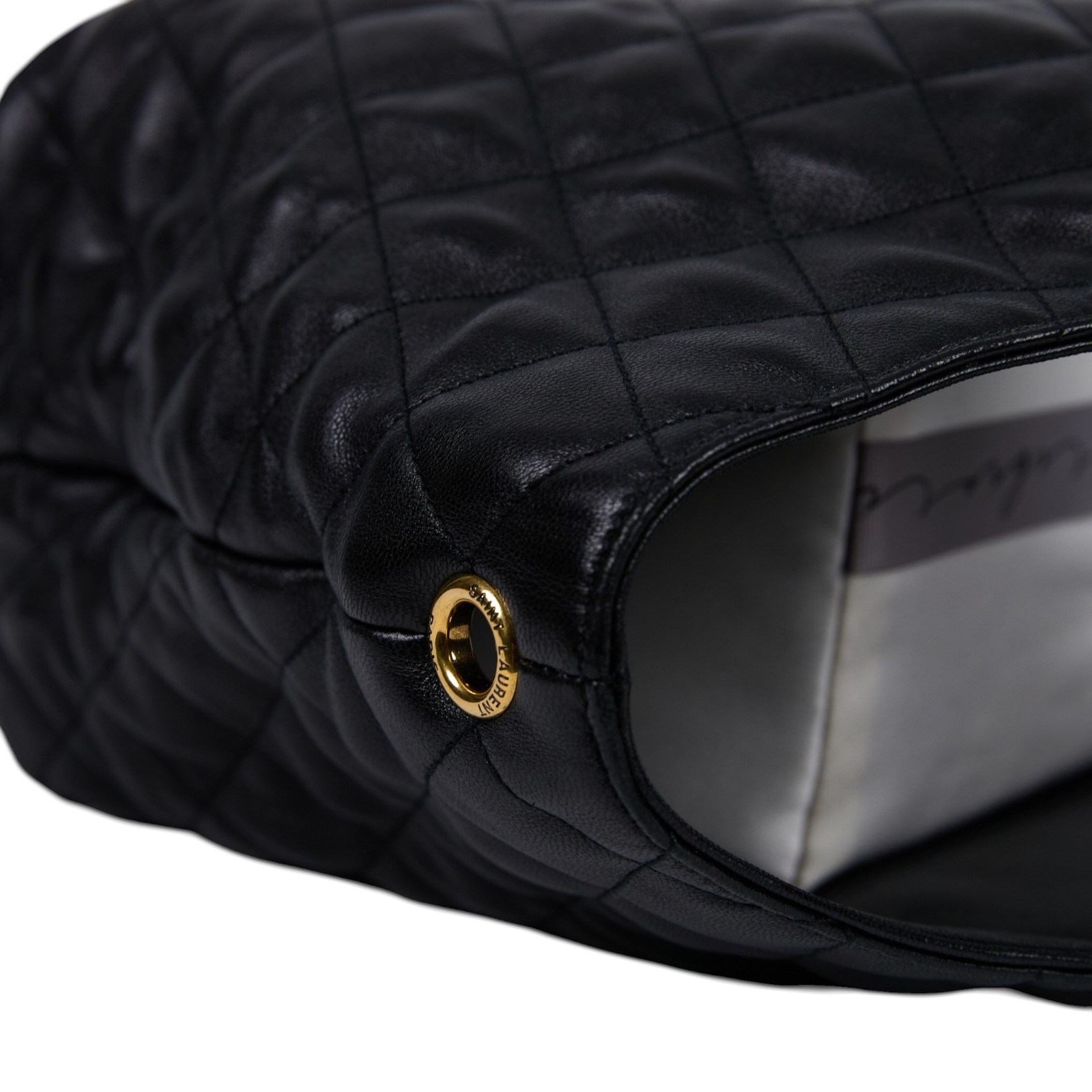 聖羅蘭 YSL SAINT LAURENT Icare 絎縫 納帕皮 中型 手袋 金色五金 858191AAANG ICARE絎縫納帕皮中型手袋 防塵袋