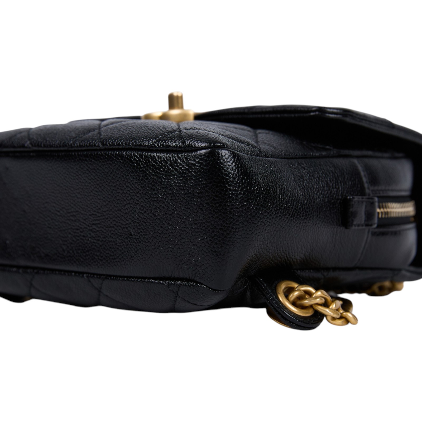 香奈兒 CHANEL 23K Ado 後背包 雙肩包 AS3108 晶片款 黑荔枝掀蓋後背包 防塵袋