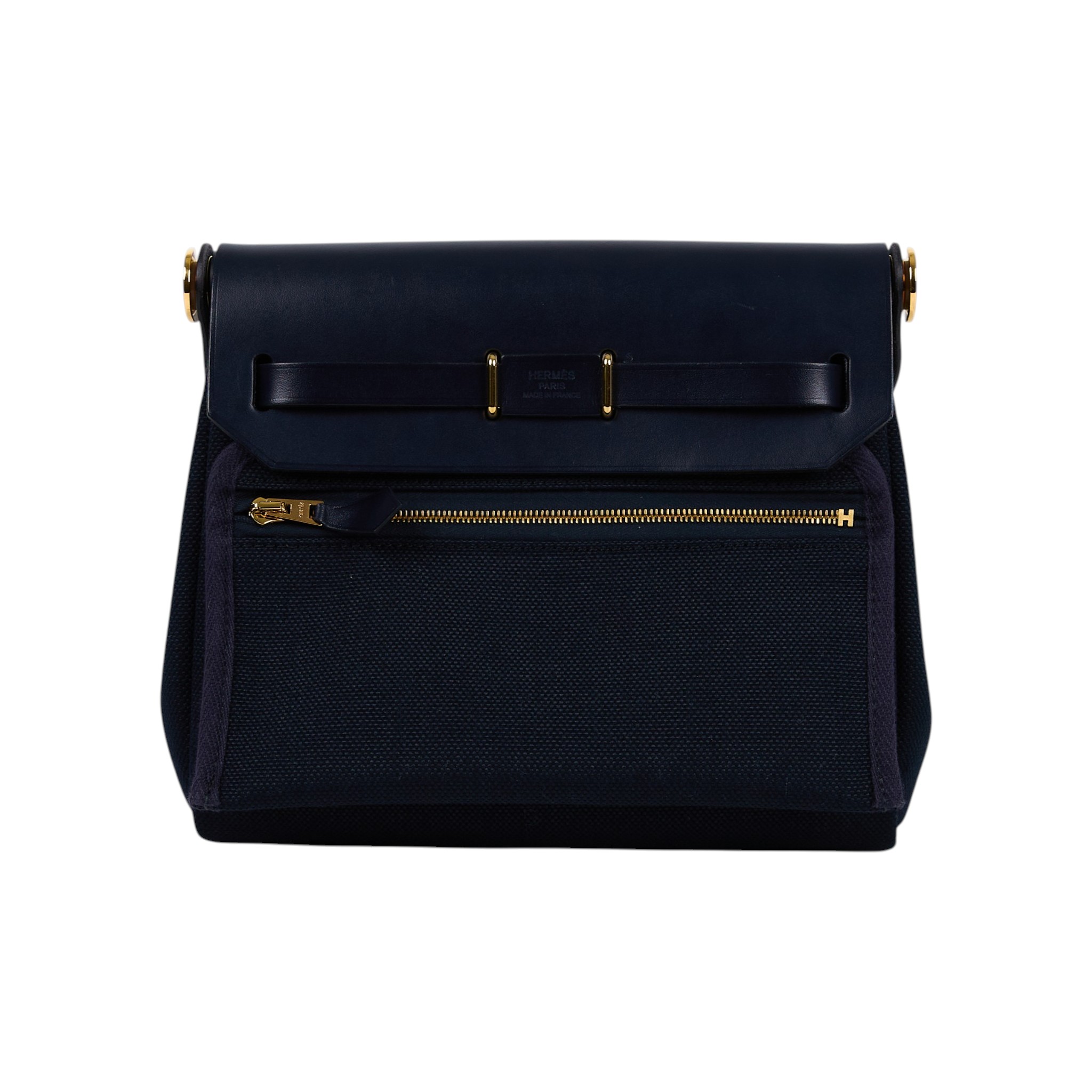 愛馬仕 Hermes Herbag Zip 20 金色五金 靛藍色 H086430CCAH /K TS 009 AU  原廠盒子/防塵袋/國外購買證明