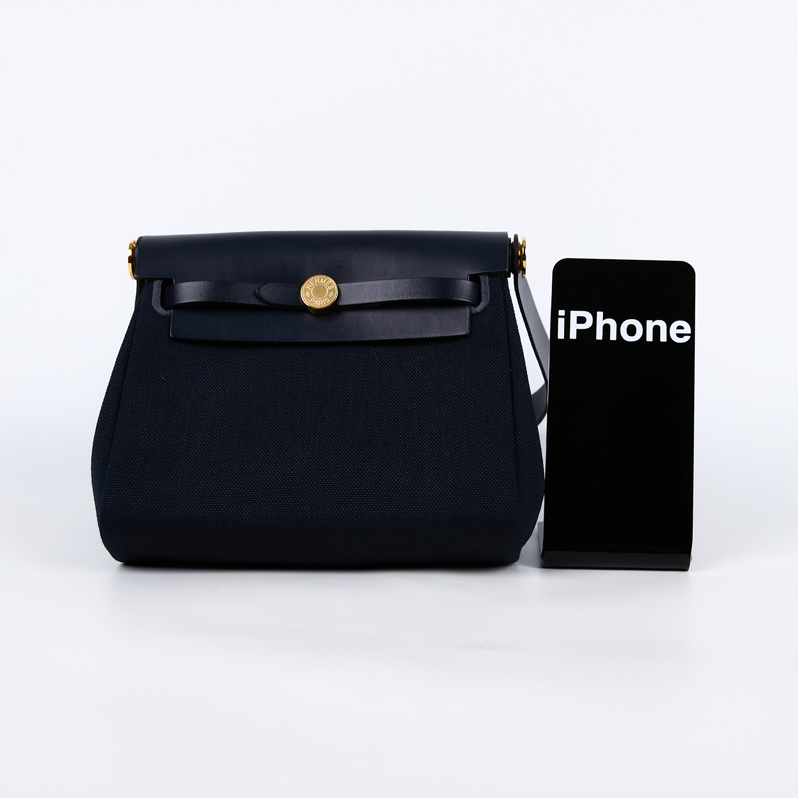 愛馬仕 Hermes Herbag Zip 20 金色五金 靛藍色 H086430CCAH /K TS 009 AU  原廠盒子/防塵袋/國外購買證明