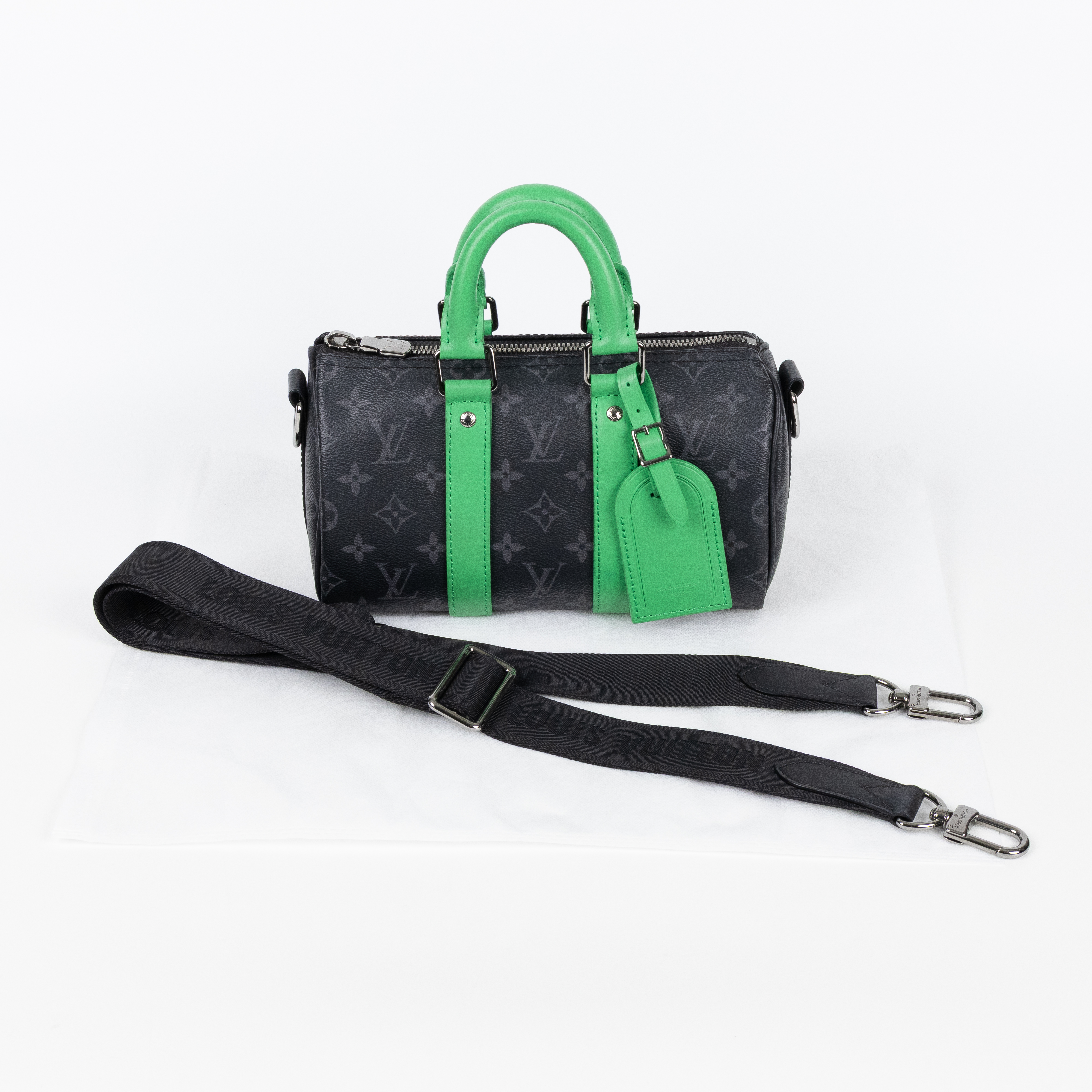 路易威登 LOUIS VUITTON Keepall Bandoulière 25 手提包 肩背包 斜背包 M25885 晶片款  無附屬品