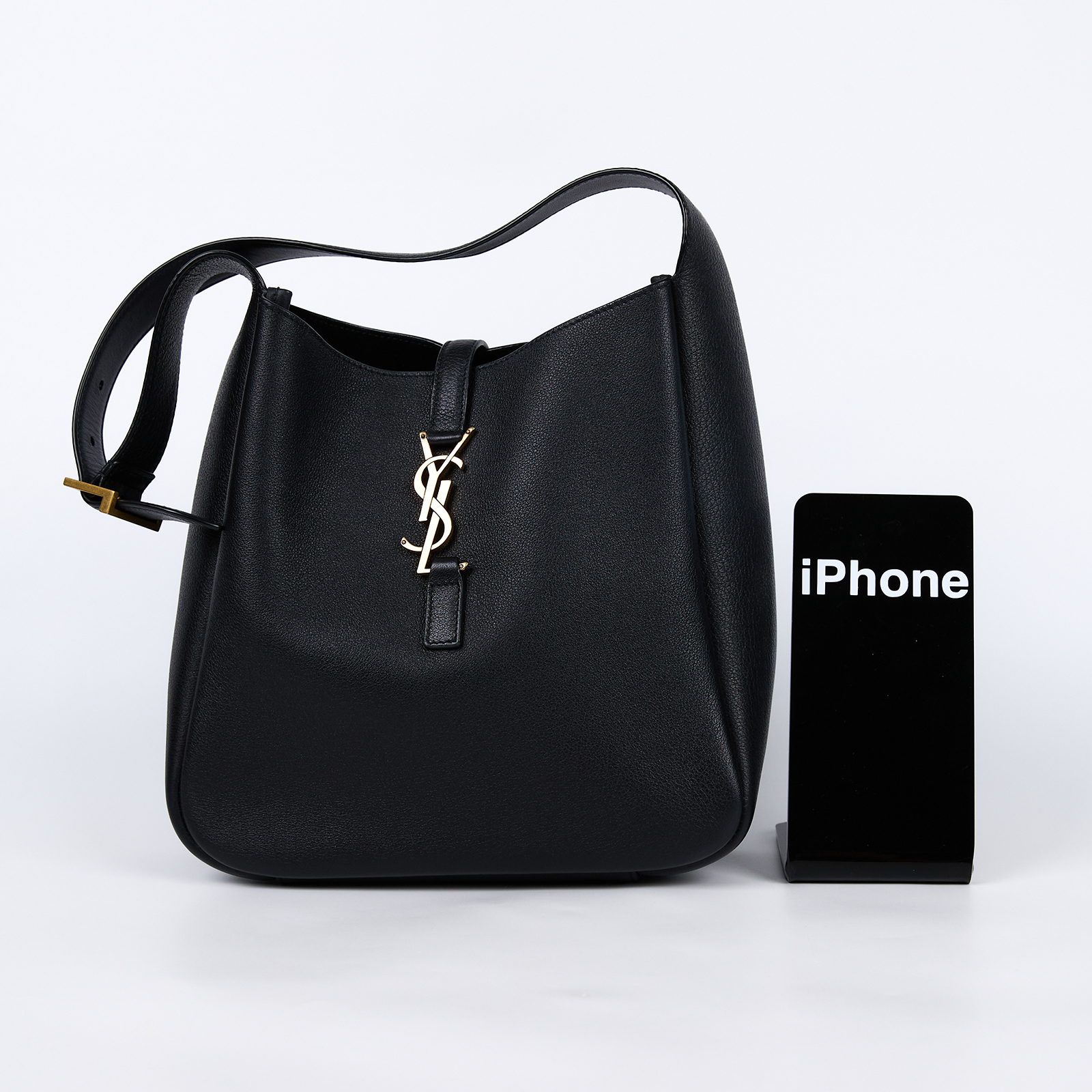 聖羅蘭 YSL SAINT LAURENT LE 5 À 7 小型 粒面皮革 柔軟 手袋 手提包 713938AAAUQ  防塵袋