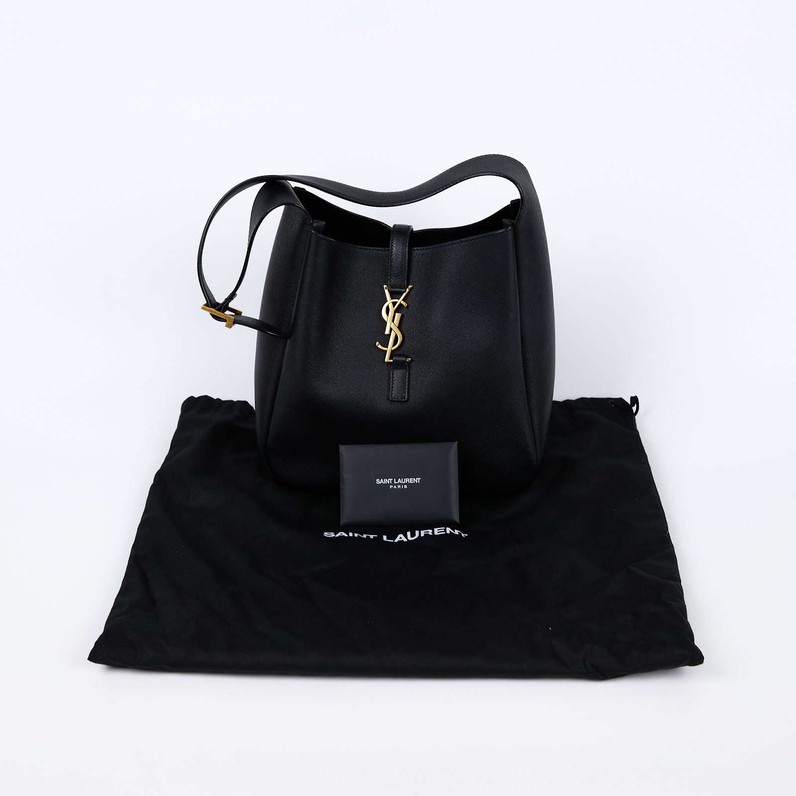 聖羅蘭 YSL SAINT LAURENT LE 5 À 7 小型 粒面皮革 柔軟 手袋 手提包 713938AAAUQ  防塵袋
