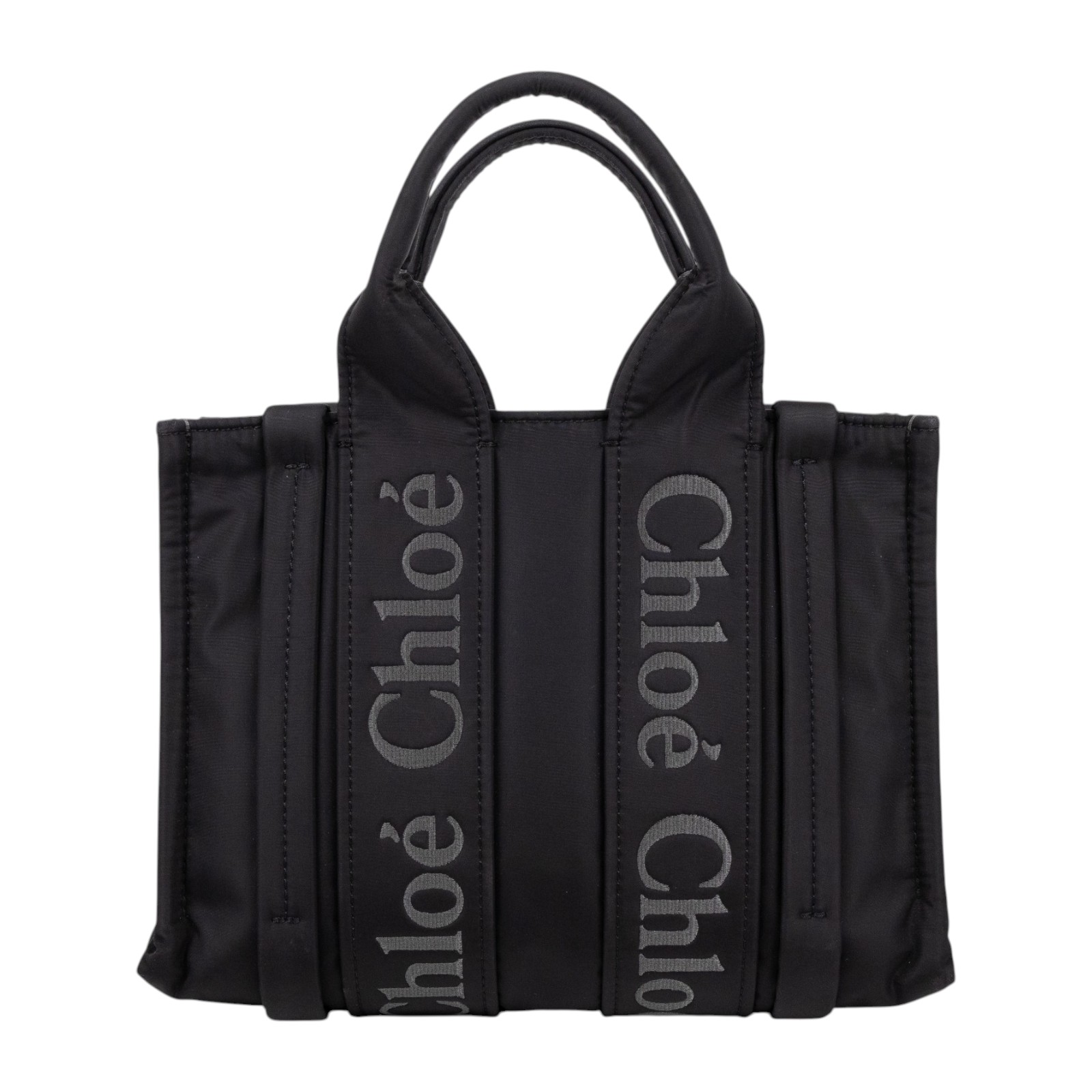 蔻依 CHLOE Woody Small 手提包 CHC23WS397L41001 黑尼龍WOODY SMALL背帶款 保證卡/背帶