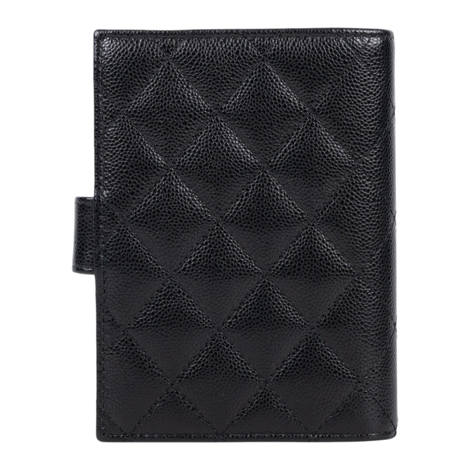 香奈兒 CHANEL 護照夾 中型 錢包 AP3791 晶片款 黑荔枝護照夾 無附屬品