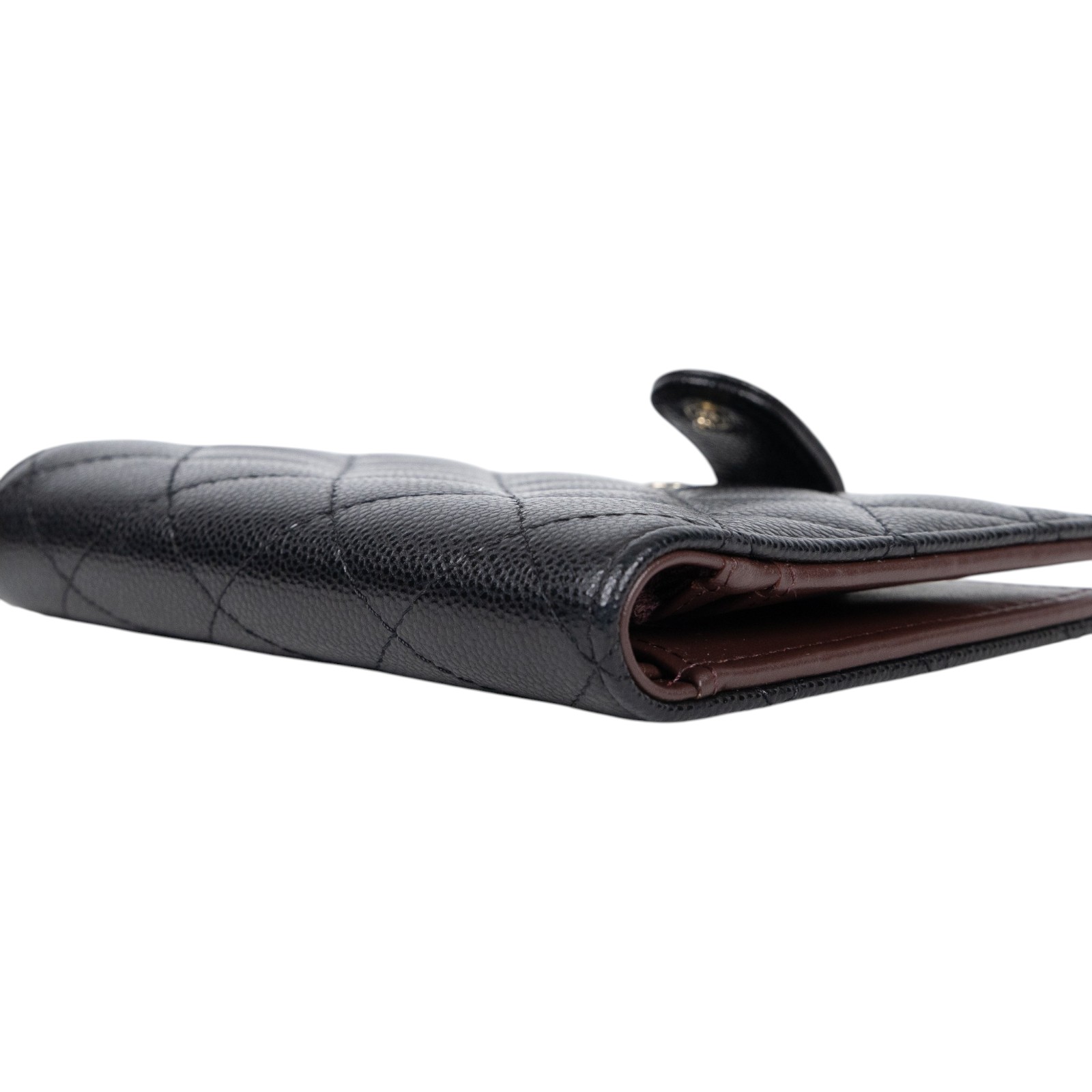 香奈兒 CHANEL 護照夾 中型 錢包 AP3791 晶片款 黑荔枝護照夾 無附屬品