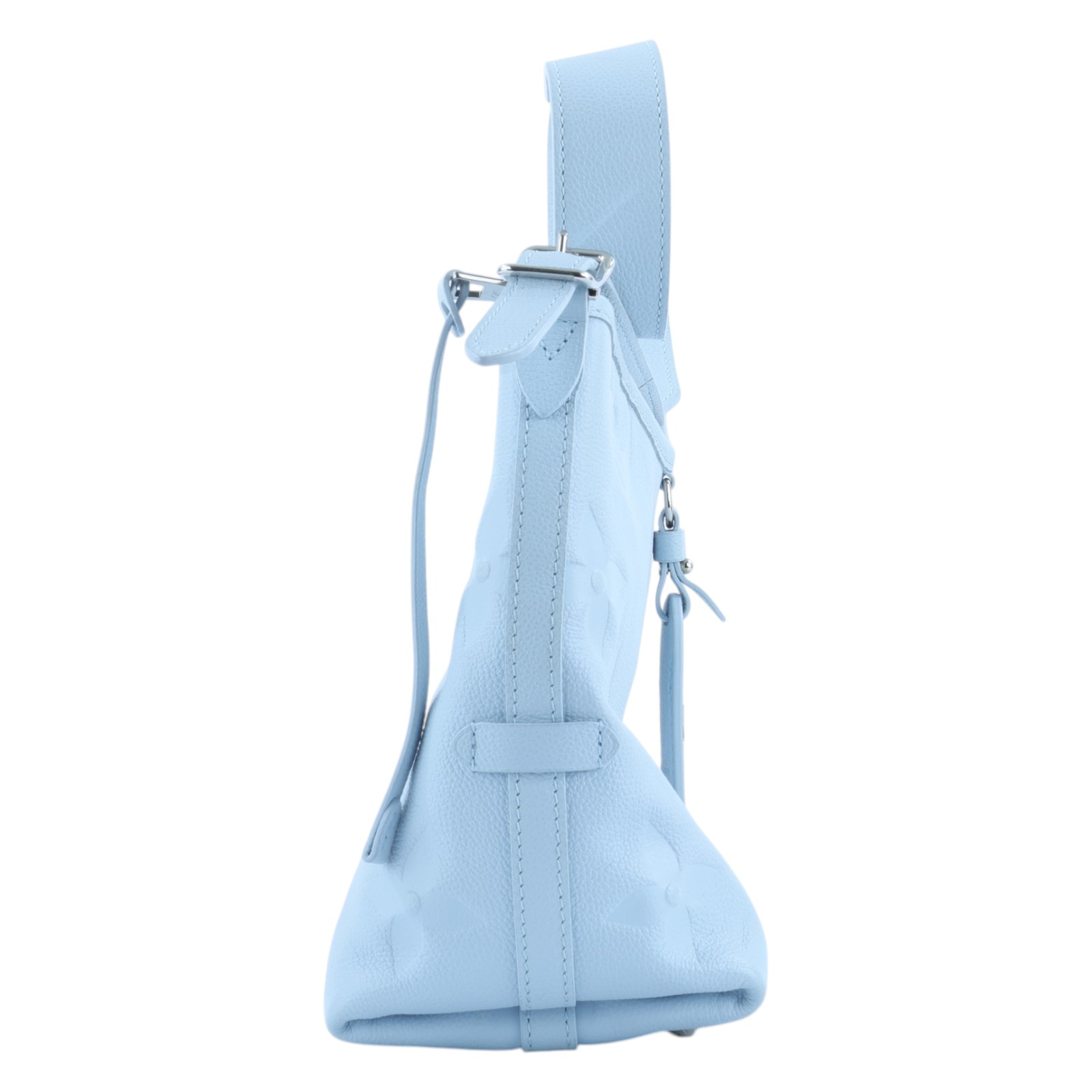 路易威登 LOUIS VUITTON CarryAll PM 手提包 肩背包 斜背包 M46673 晶片款 淺藍壓紋CARRYALL PM 內袋