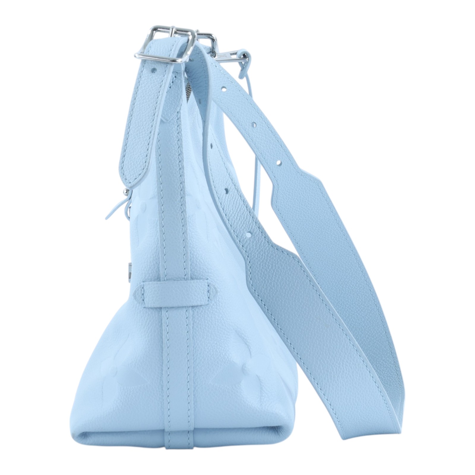 路易威登 LOUIS VUITTON CarryAll PM 手提包 肩背包 斜背包 M46673 晶片款 淺藍壓紋CARRYALL PM 內袋