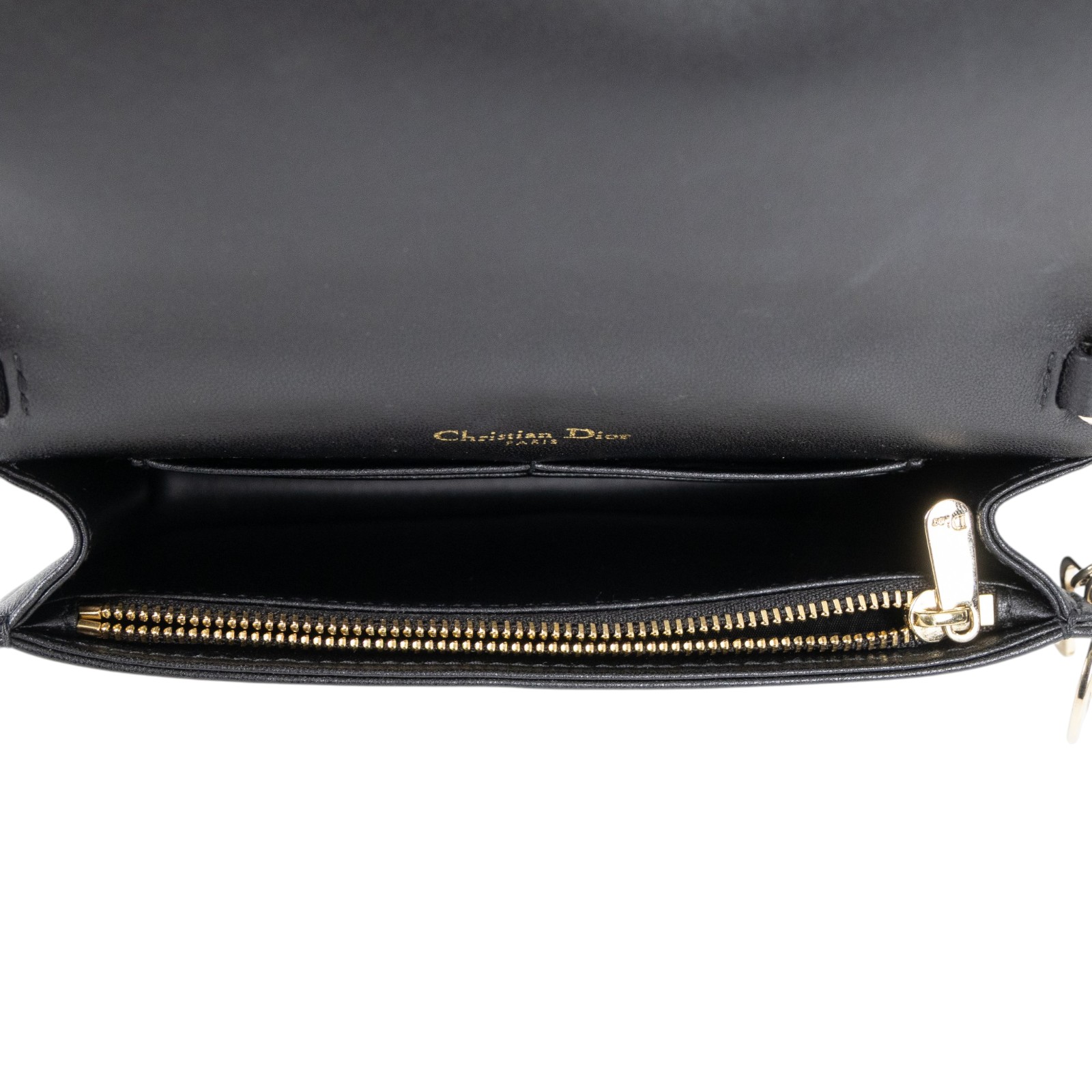 迪奧 CHRISTIAN DIOR LADY DIOR 斜背包 手拿包 S0855ONMJ 黑LADY DIOR方形小袋 背帶/原廠盒子/防塵袋/購買證明影本