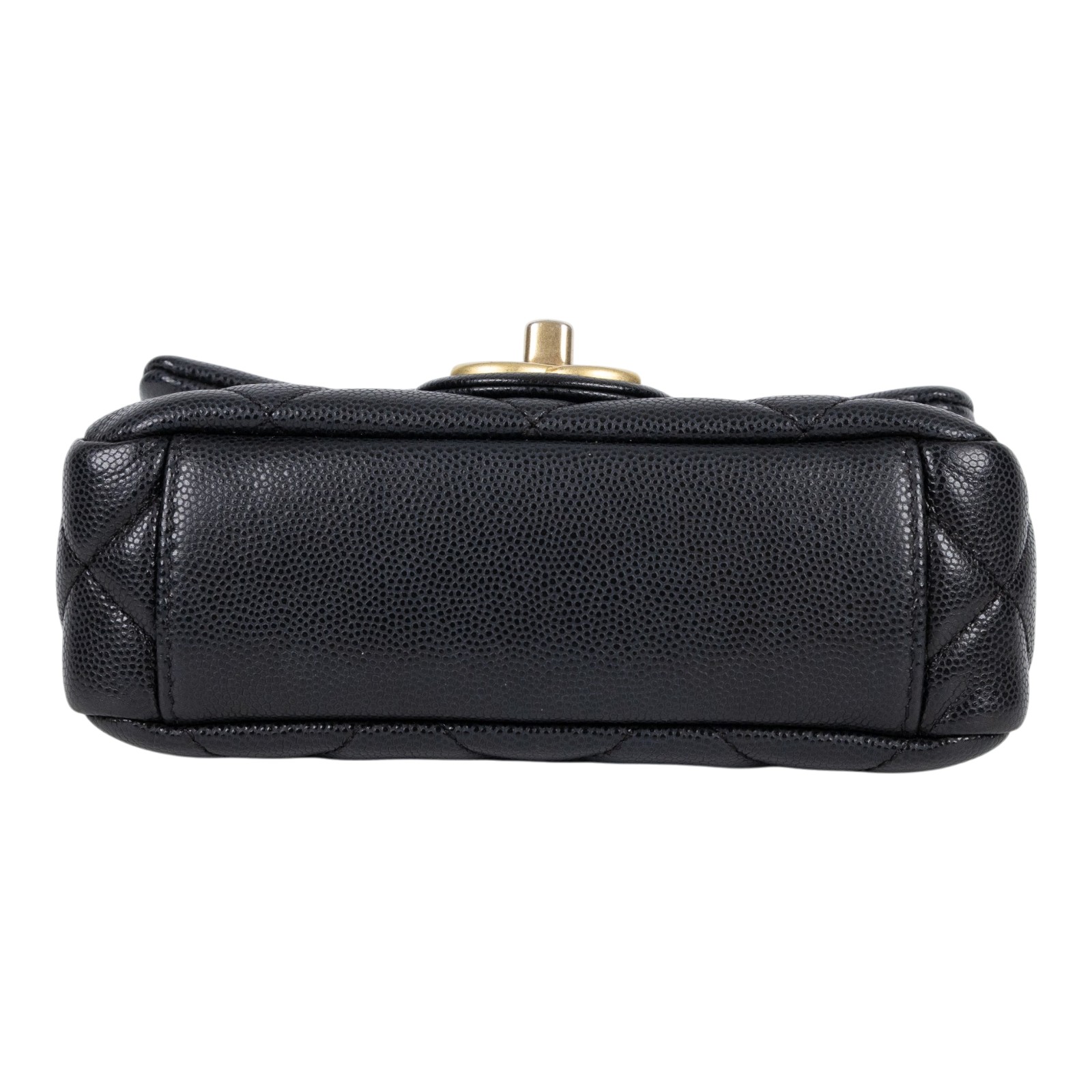 香奈兒 CHANEL 菱格紋 荔枝皮 方胖包 AS3368 B08474 晶片款 黑荔枝金幣方胖 防塵袋/國外購買證明影本