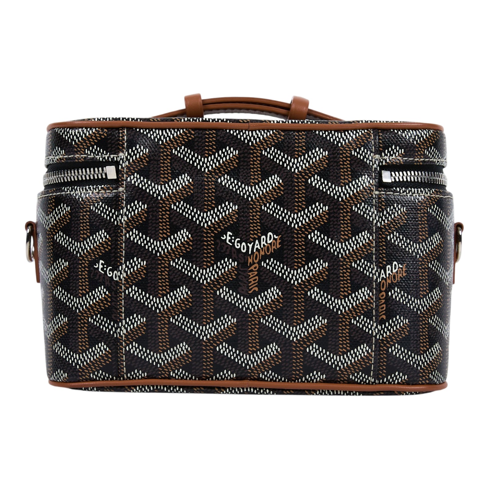 高雅德 GOYARD Muse Mini Vanity 化妝箱 MUSEVAMINTY 金棕黑愛心MUSE MINI 防塵袋/背帶