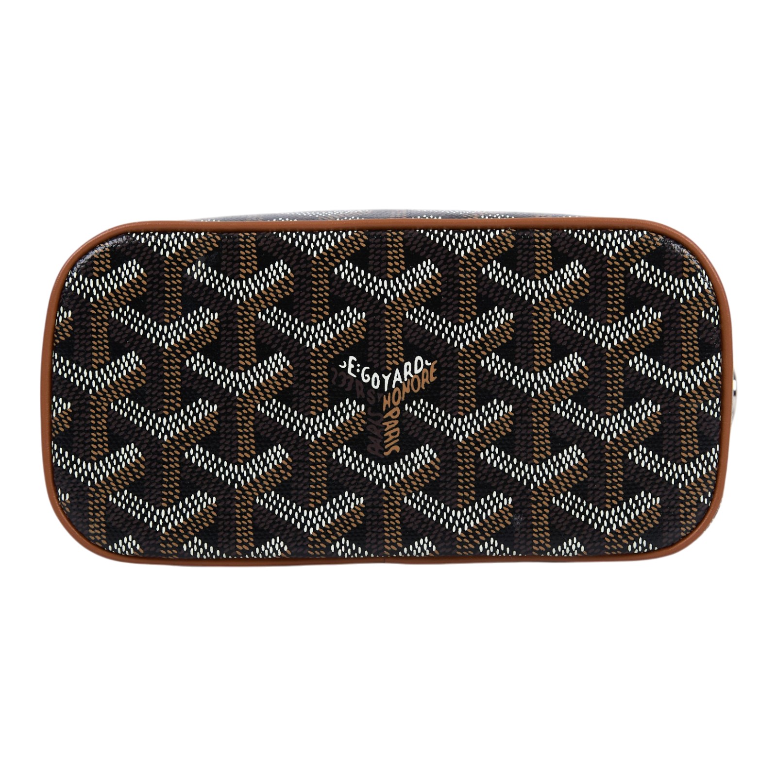 高雅德 GOYARD Muse Mini Vanity 化妝箱 MUSEVAMINTY 金棕黑愛心MUSE MINI 防塵袋/背帶