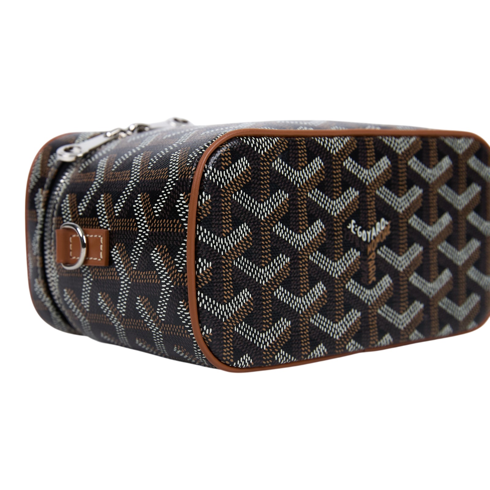 高雅德 GOYARD Muse Mini Vanity 化妝箱 MUSEVAMINTY 金棕黑愛心MUSE MINI 防塵袋/背帶