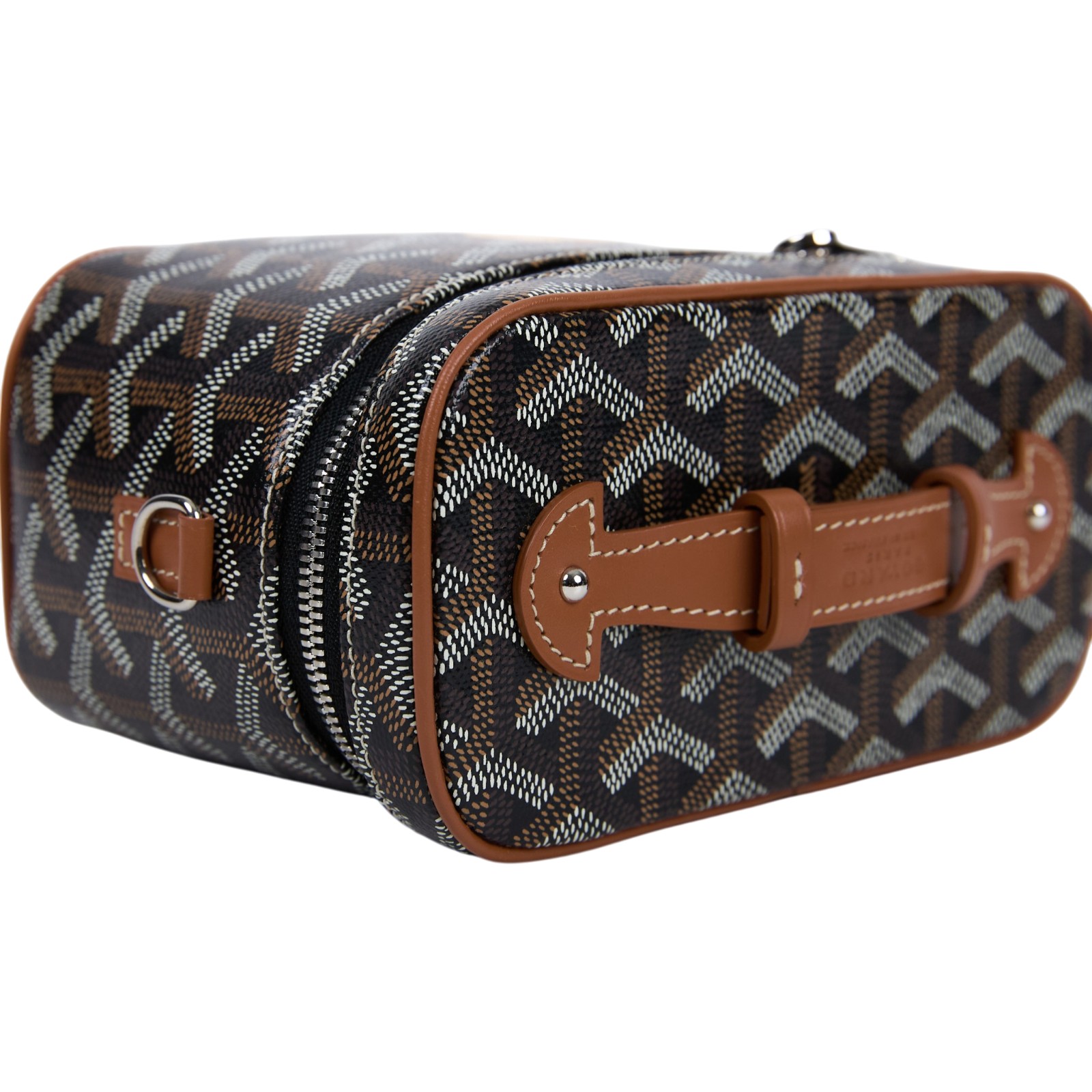 高雅德 GOYARD Muse Mini Vanity 化妝箱 MUSEVAMINTY 金棕黑愛心MUSE MINI 防塵袋/背帶