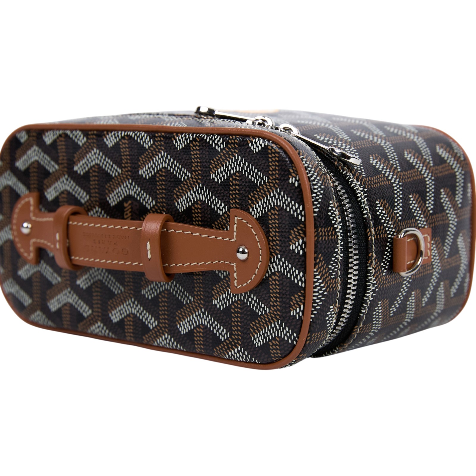高雅德 GOYARD Muse Mini Vanity 化妝箱 MUSEVAMINTY 金棕黑愛心MUSE MINI 防塵袋/背帶