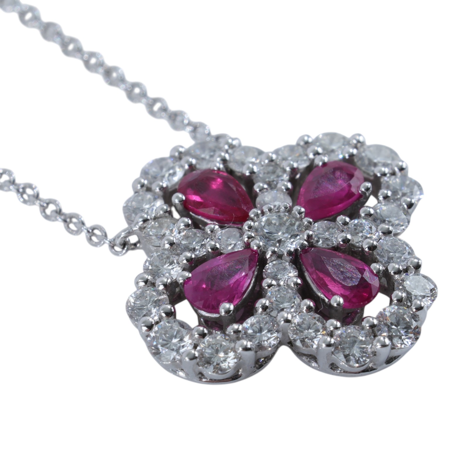 海瑞溫斯頓 HARRY WINSTON Diamond Loop 紅寶石 鑽石 鍊墜 PERPRPMEL4C LOOP系列紅寶項鍊 原廠盒子/保證卡/購買證明