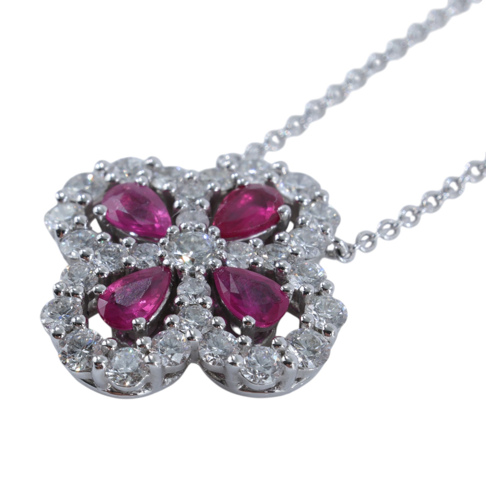 海瑞溫斯頓 HARRY WINSTON Diamond Loop 紅寶石 鑽石 鍊墜 PERPRPMEL4C LOOP系列紅寶項鍊 原廠盒子/保證卡/購買證明