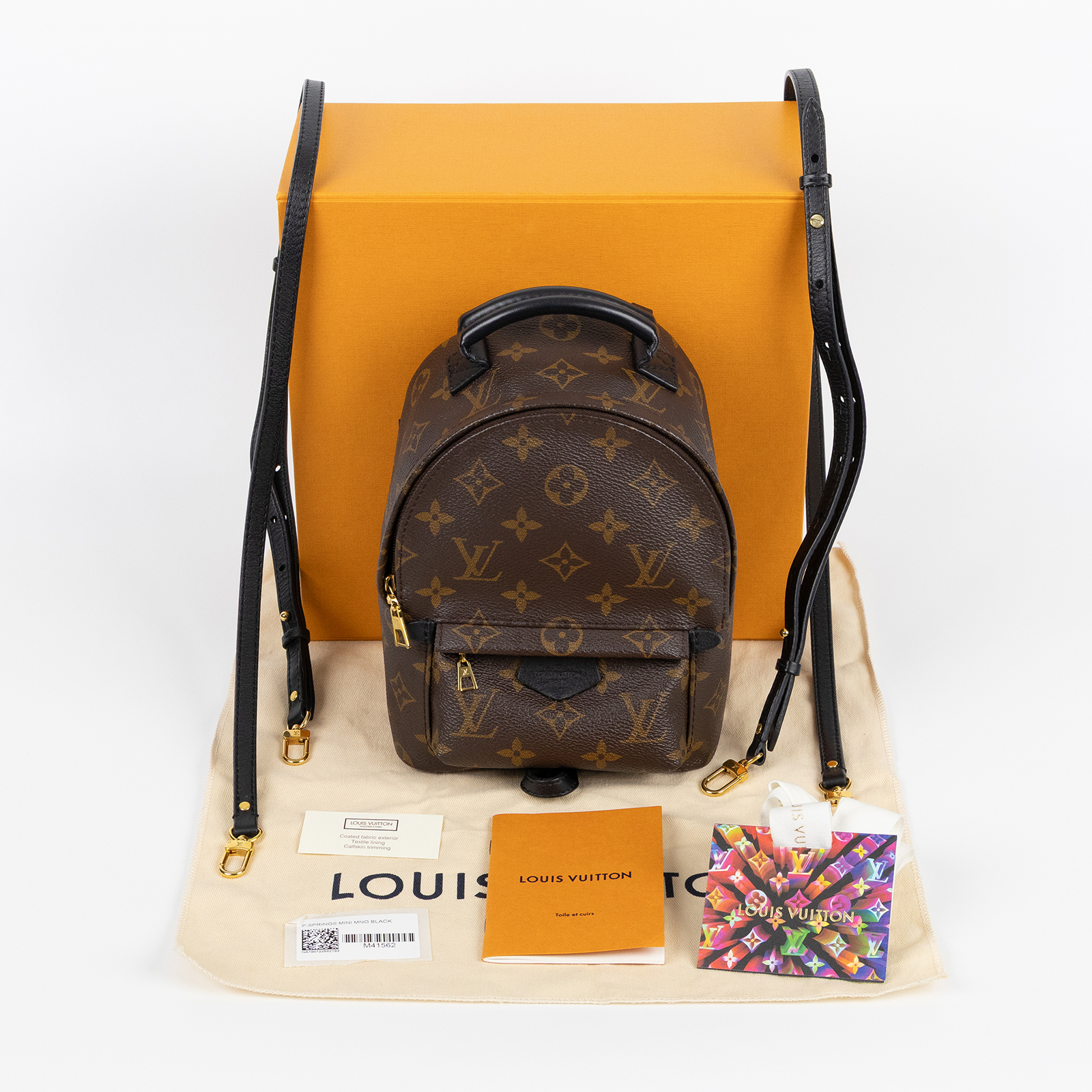 路易威登 LOUIS VUITTON Palm Springs Monogram帆布 Mini 拉鍊 後背包 M41562  原廠盒子/防塵袋