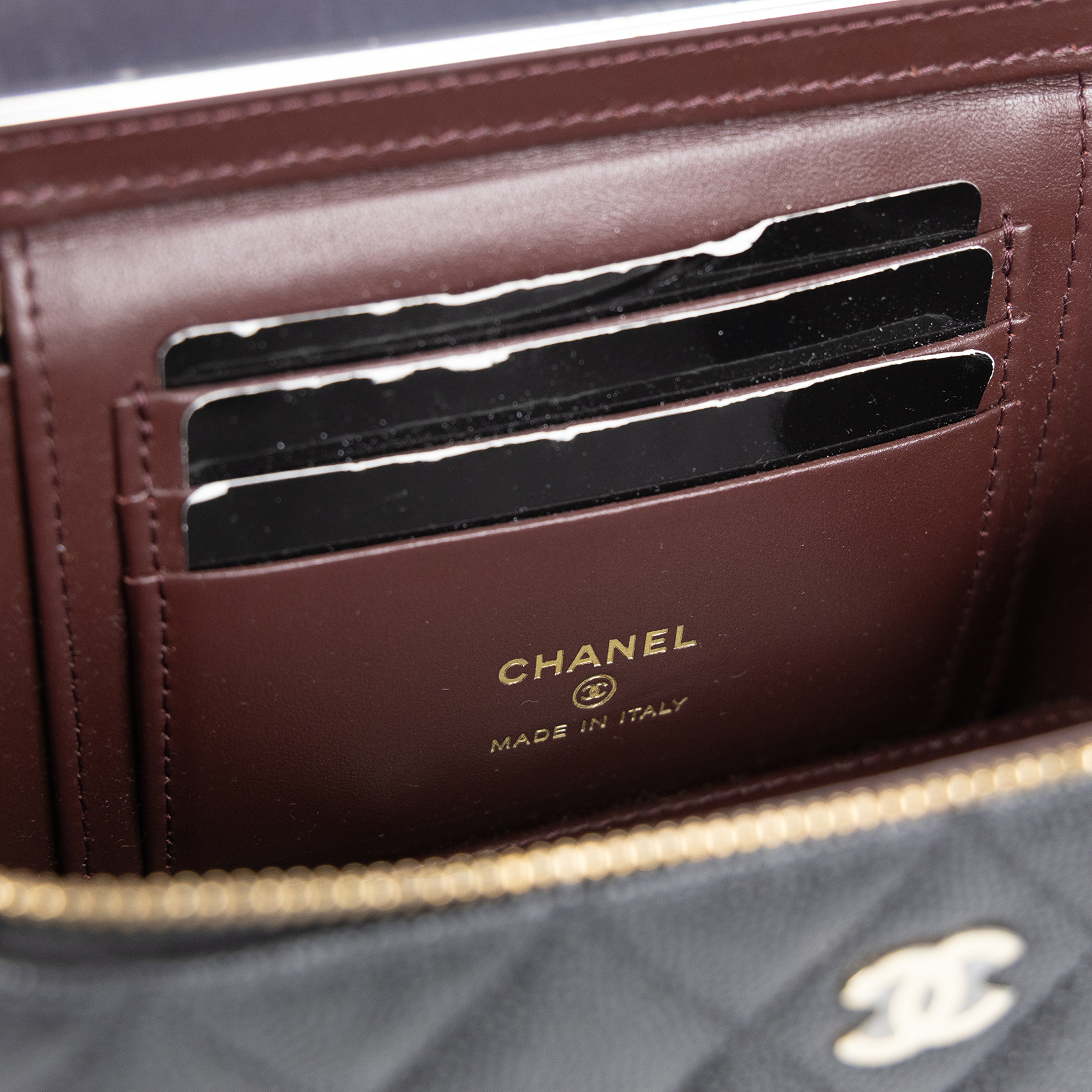 香奈兒 CHANEL Vanity Case 化妝箱 AP1341 Y33352 晶片款 黑荔枝長盒子 原廠盒子/防塵袋/保證卡/國外購買證明影本